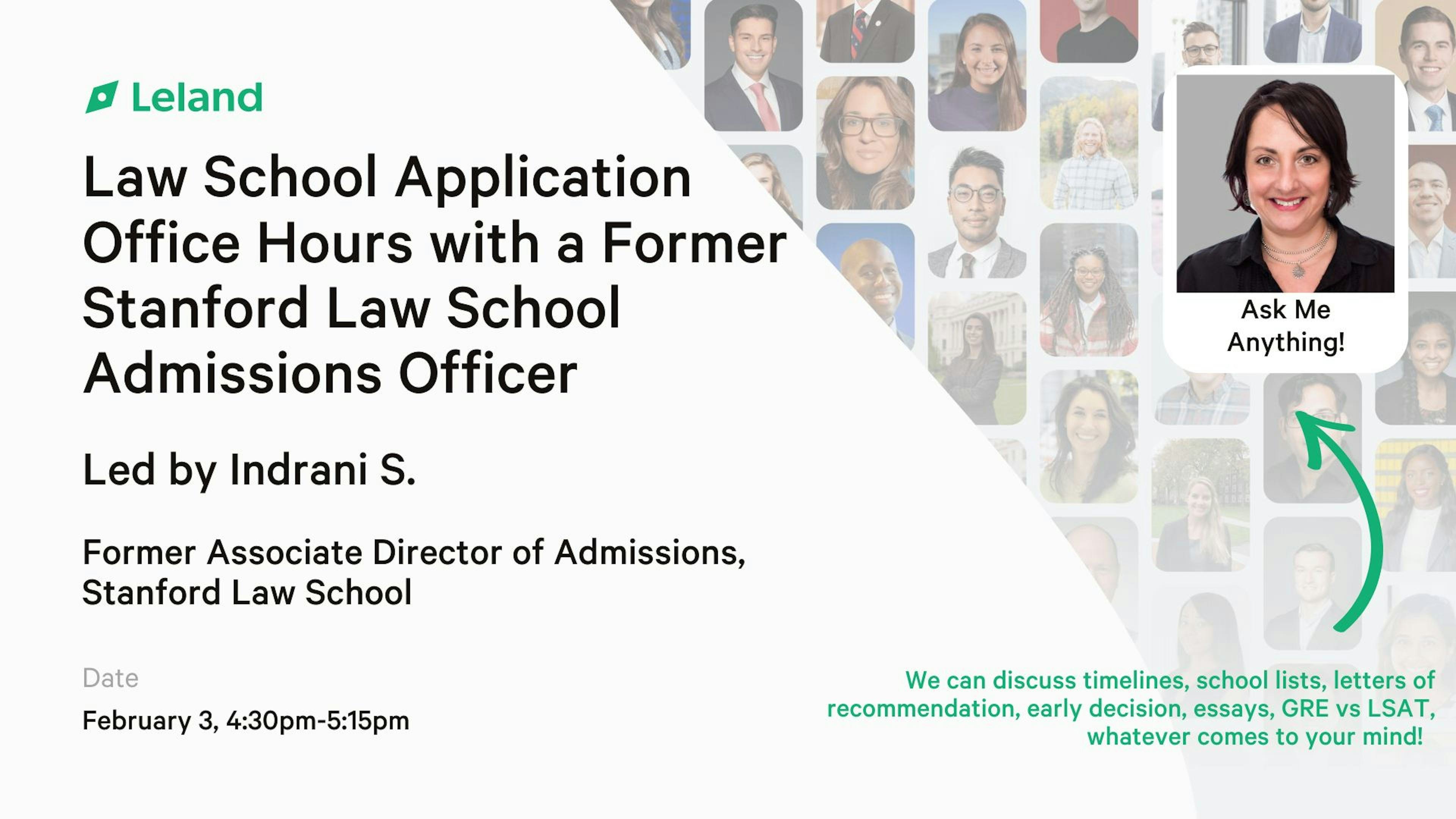 Law School App Office Hours with a Former Stanford AdCom Member