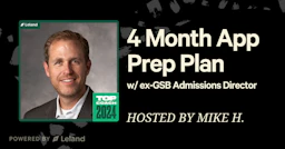 Your 4 Month Application Prep Plan with ex-GSB Admissions Director