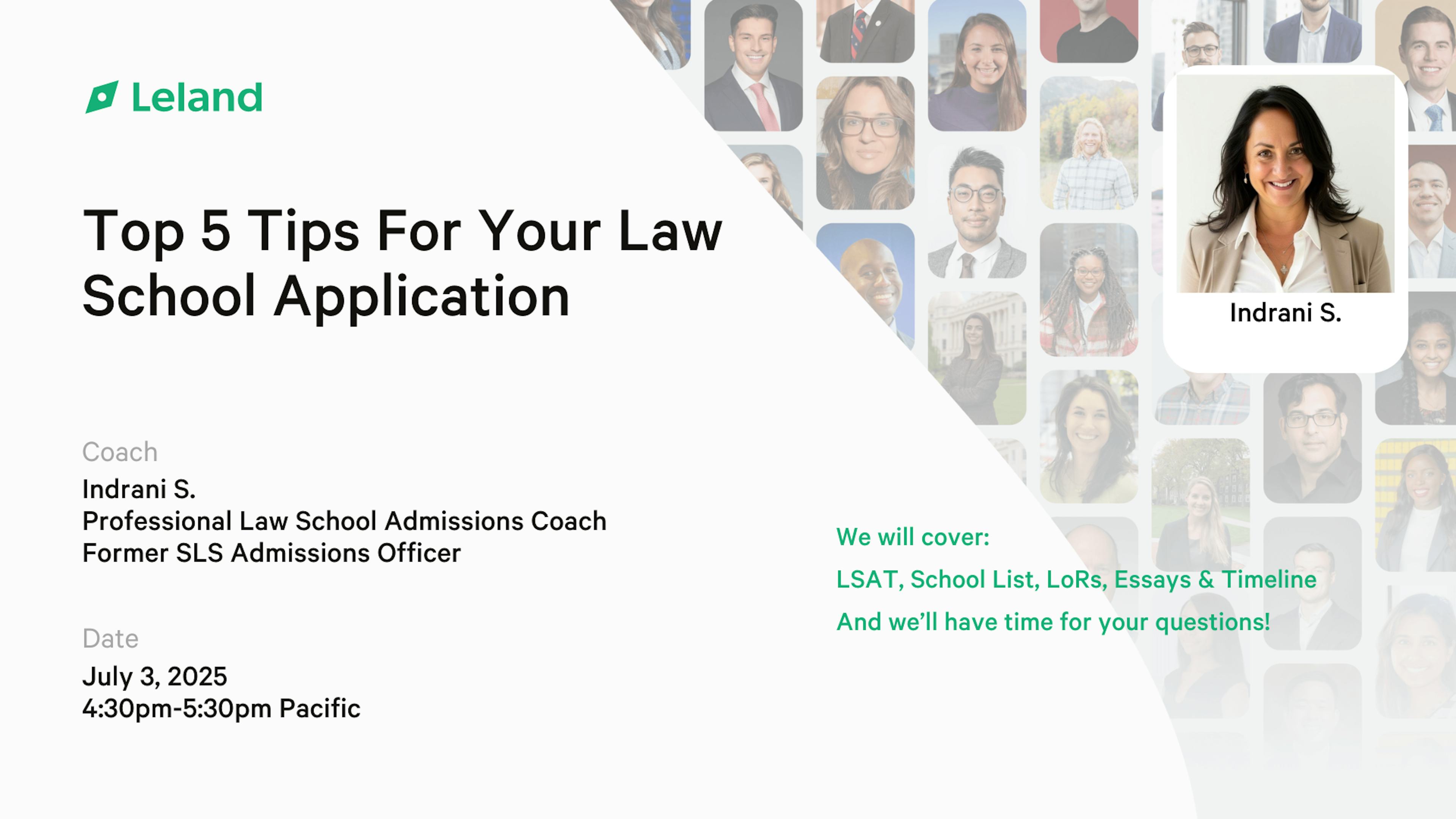 Top 5 Tips for Your Law School Application