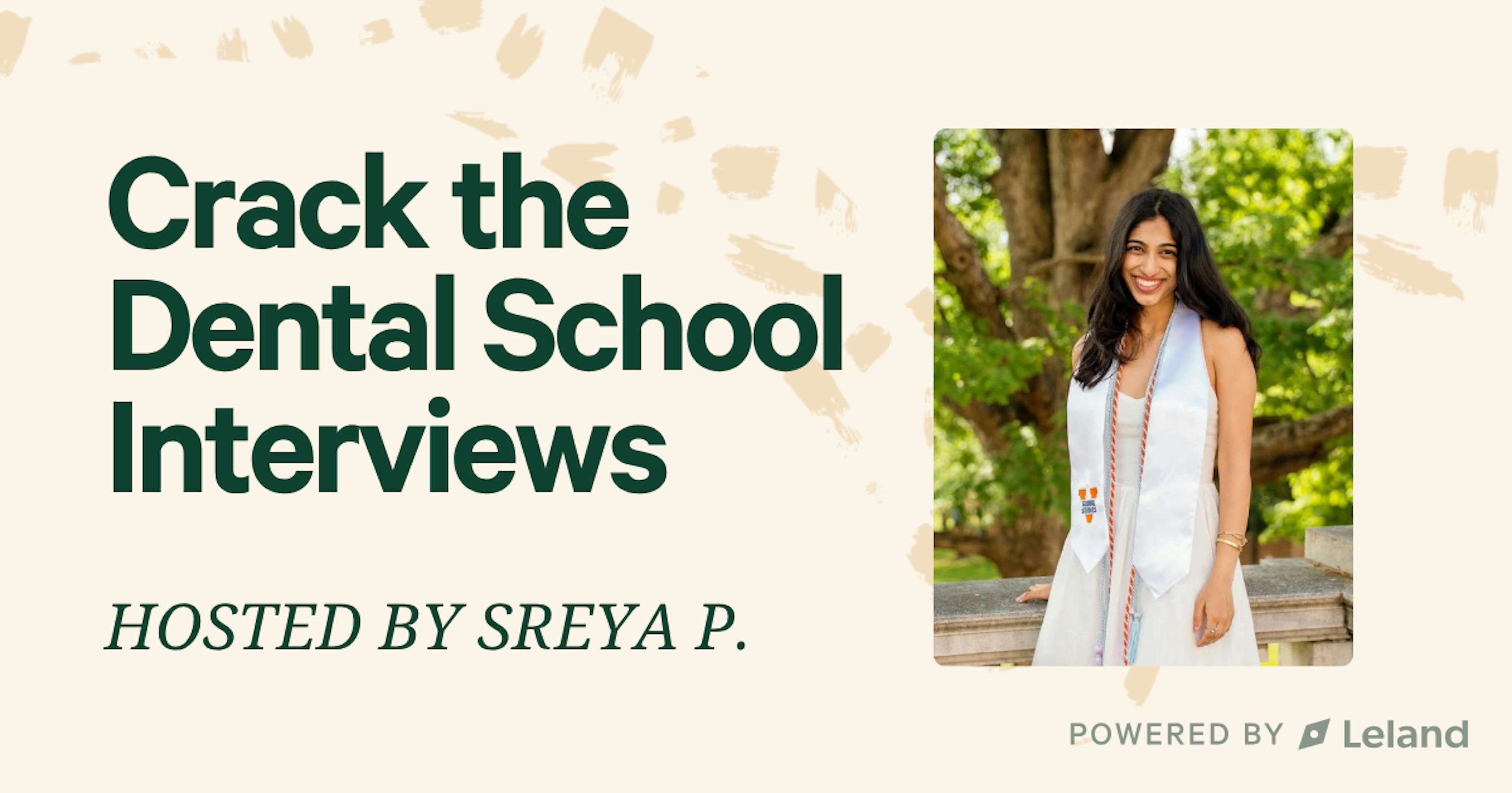 Crack the Dental School Interviews