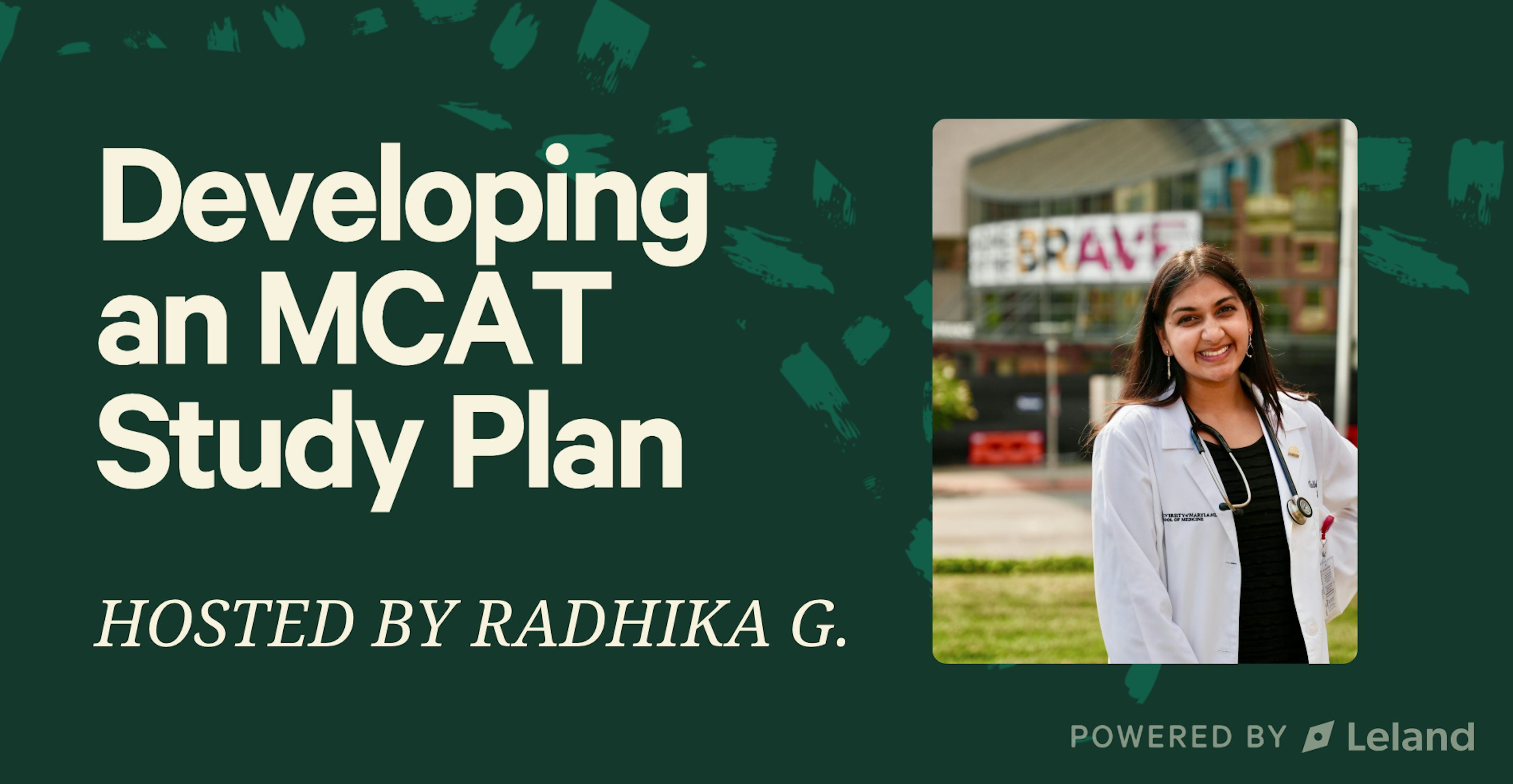 Developing an MCAT Study Plan