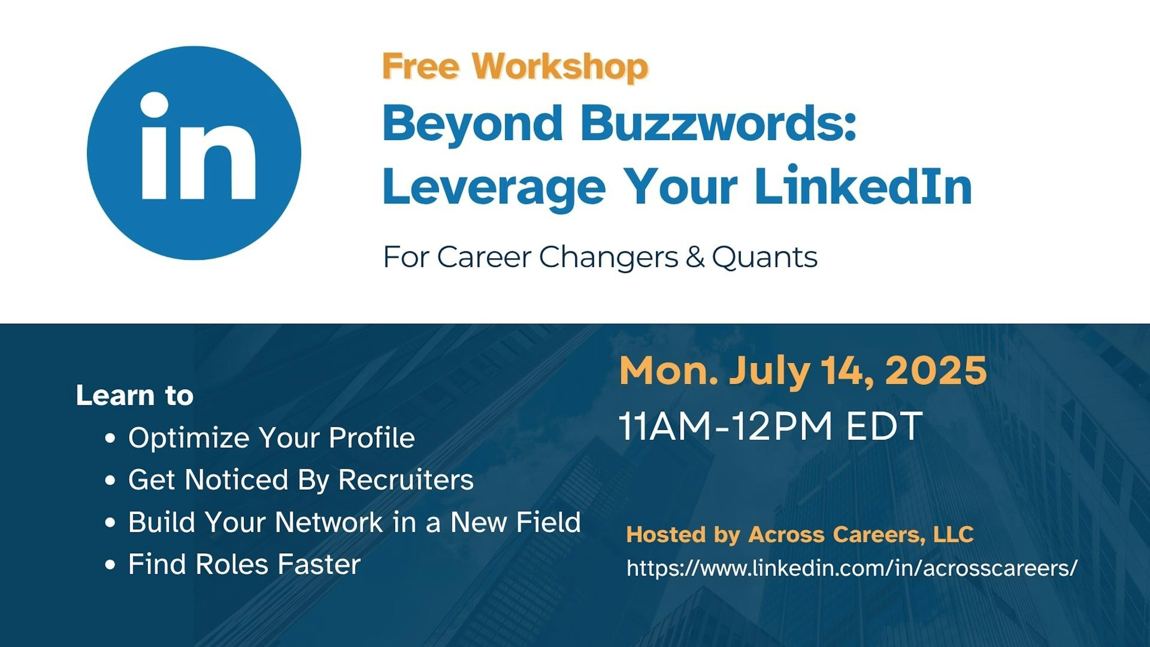 Beyond Buzzwords: Leverage Your LinkedIn - Webinar