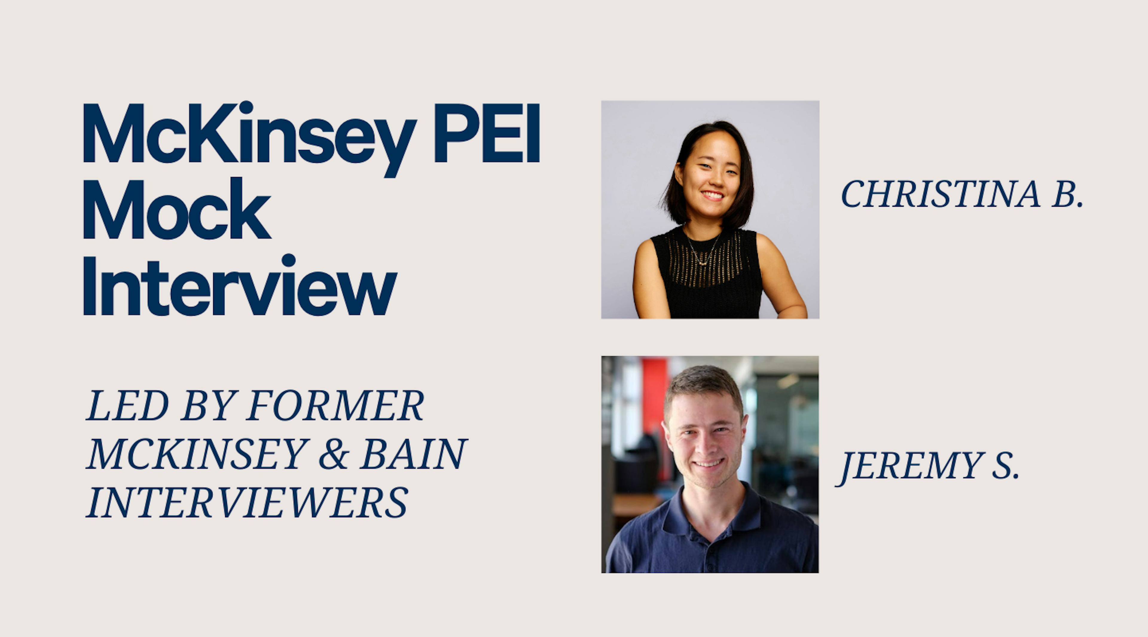 McKinsey PEI Mock Interview