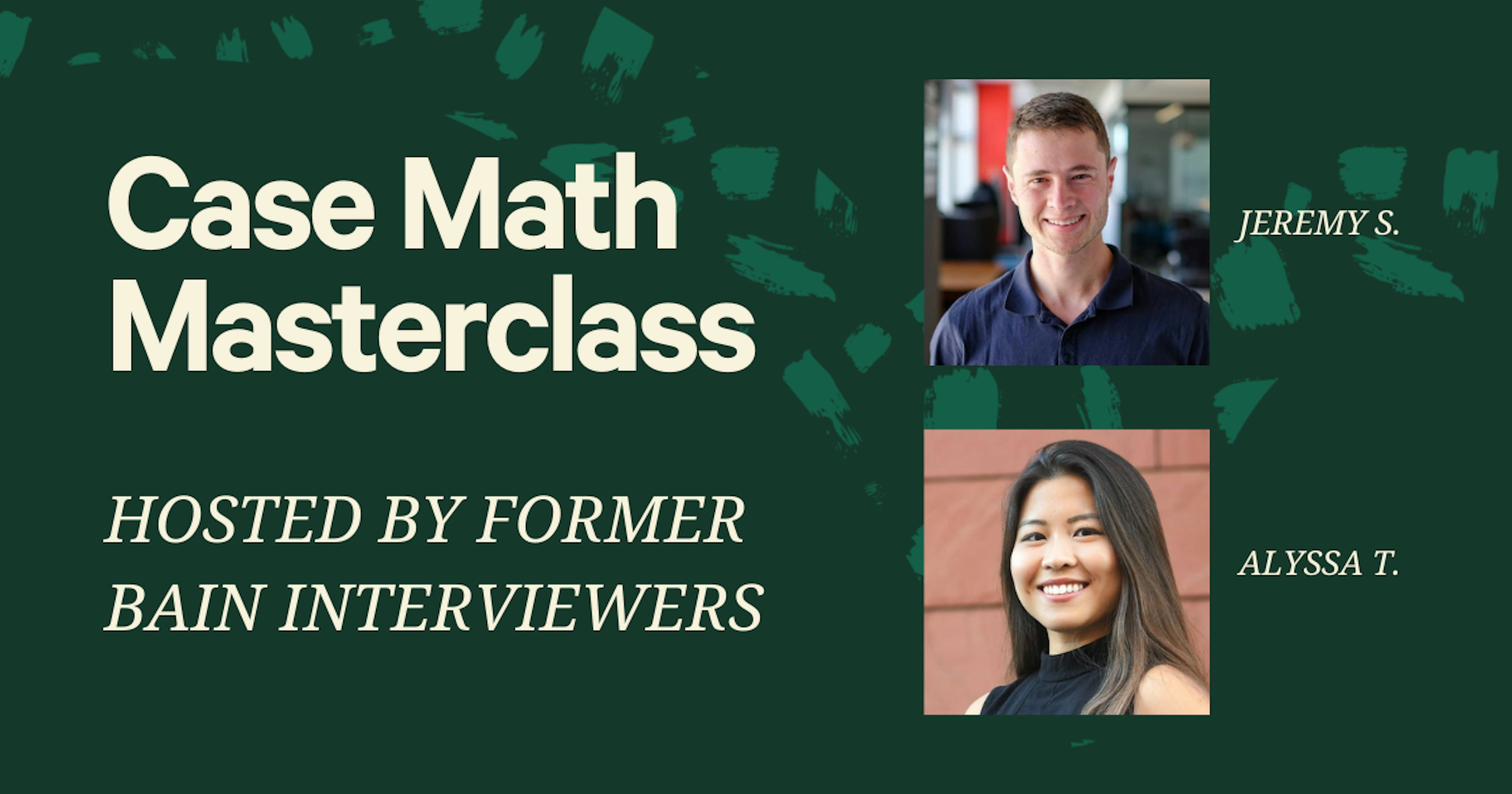 Case Math Masterclass
