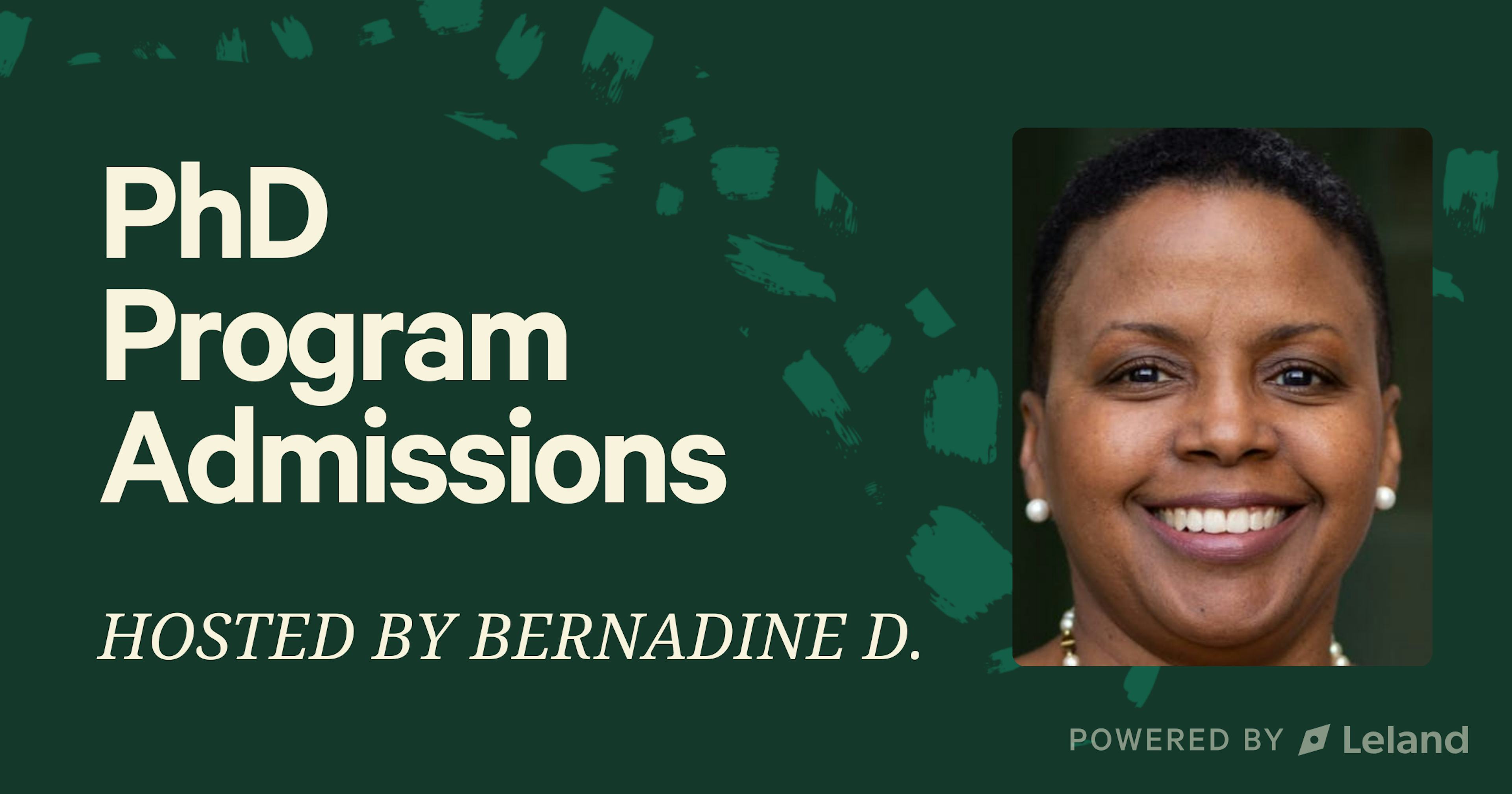 PhD Program Admissions
