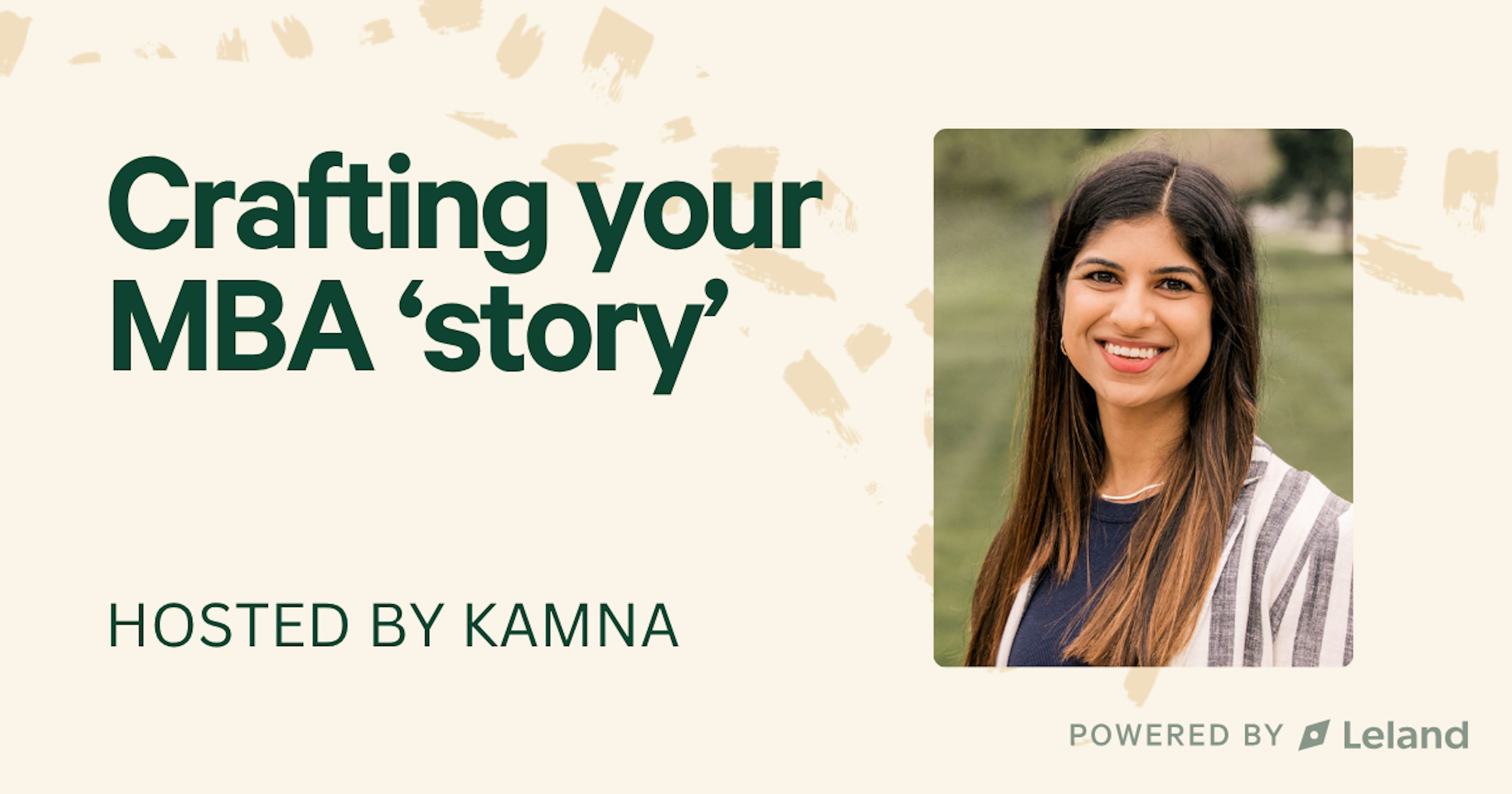 Crafting your MBA Story