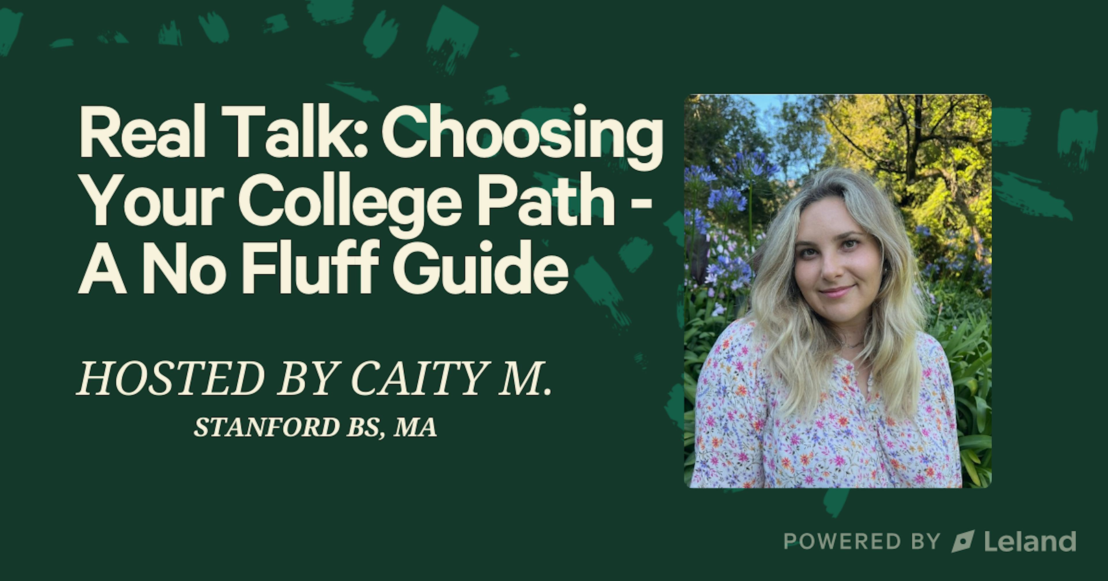 Real Talk: Choosing Your College Path - A No Fluff Guide