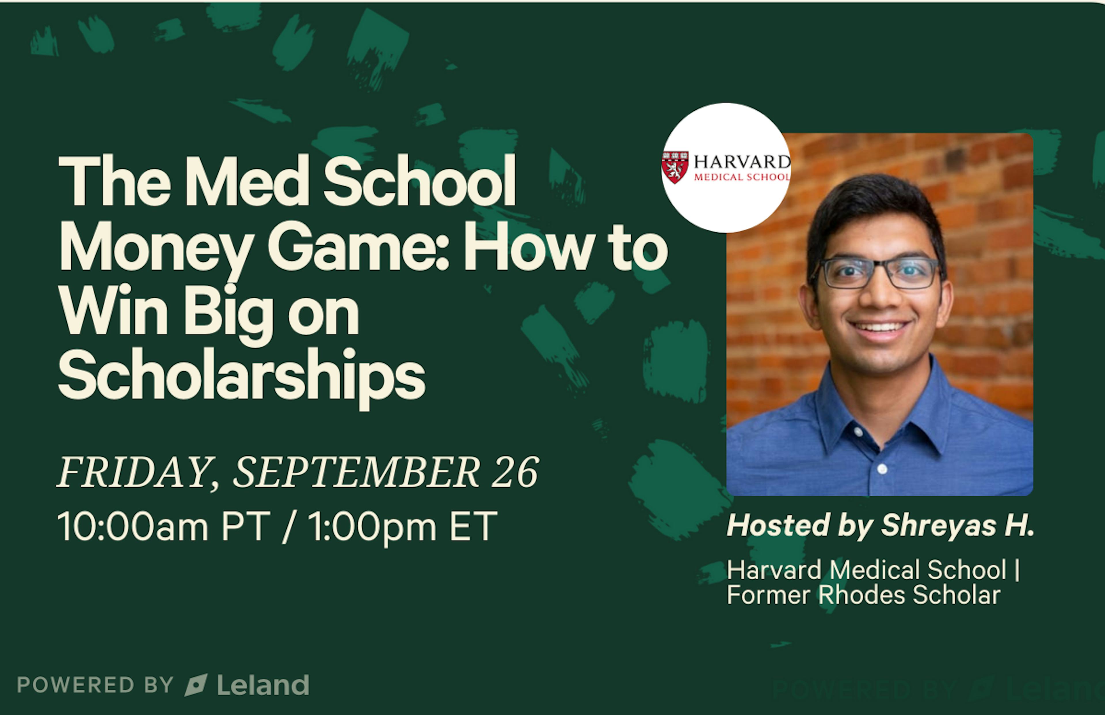 The Med School Money Game: How to Win Big on Scholarships