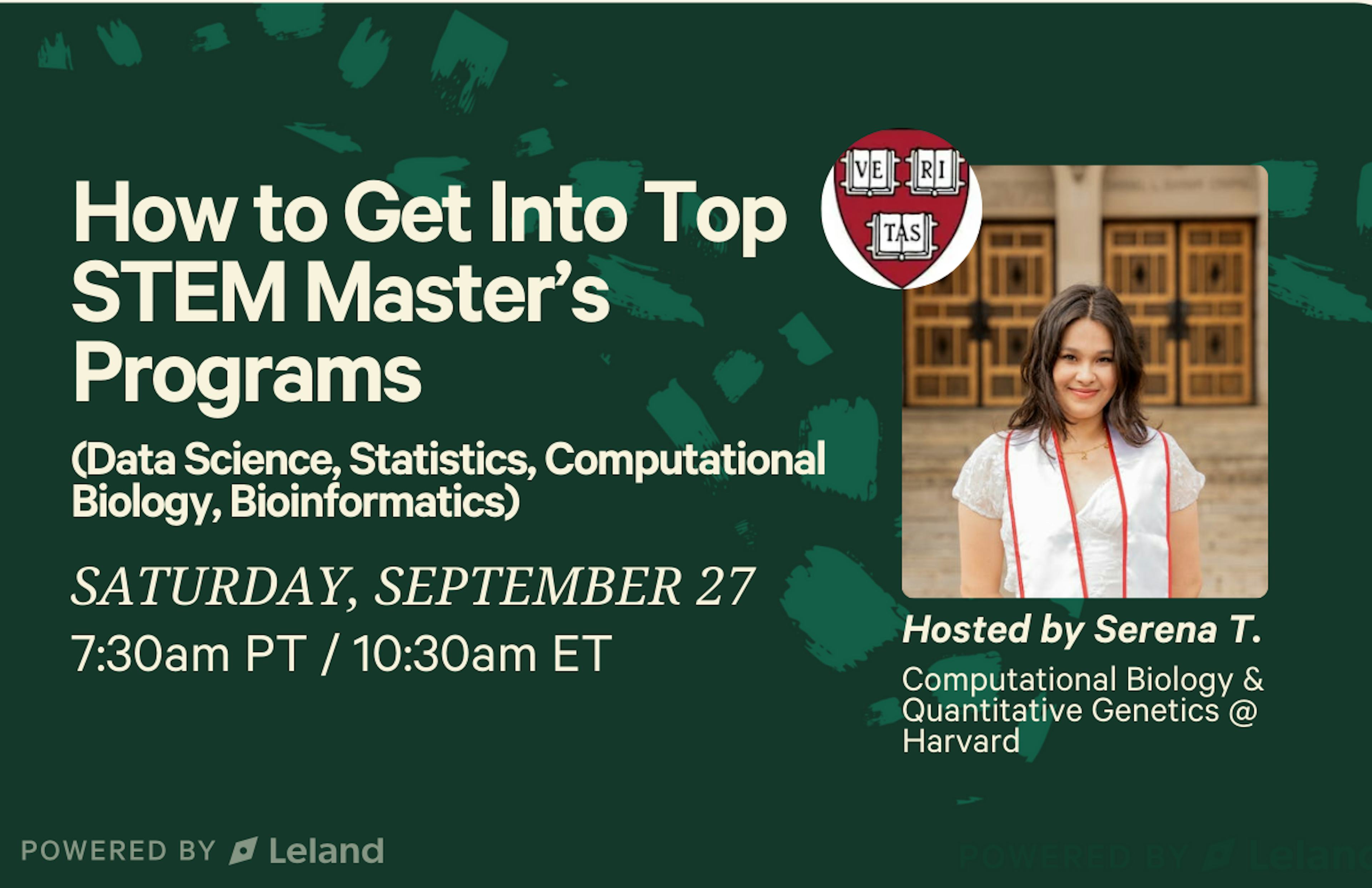 How to Get Into Top STEM Master’s Programs