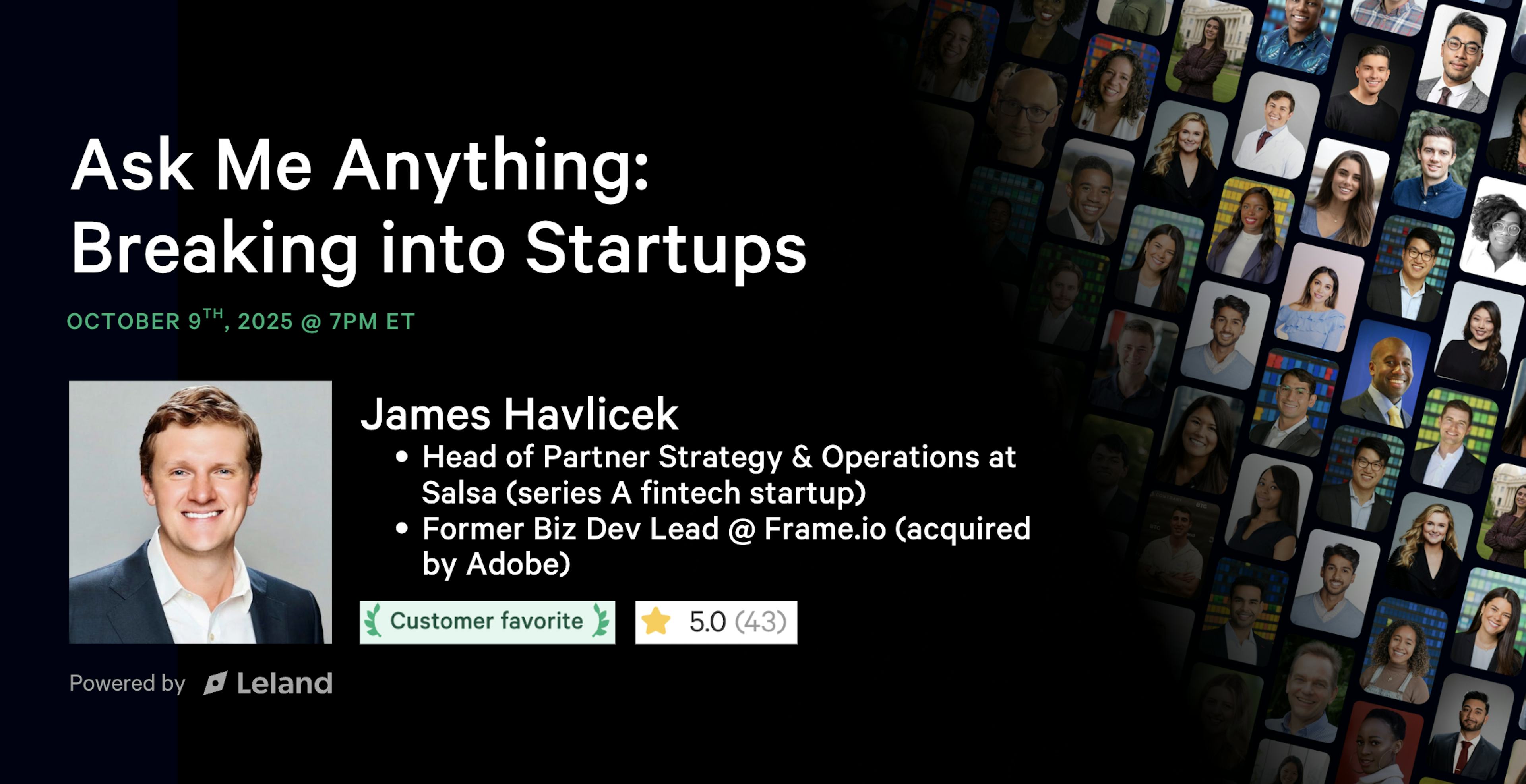Ask Me Anything: Breaking into Startups