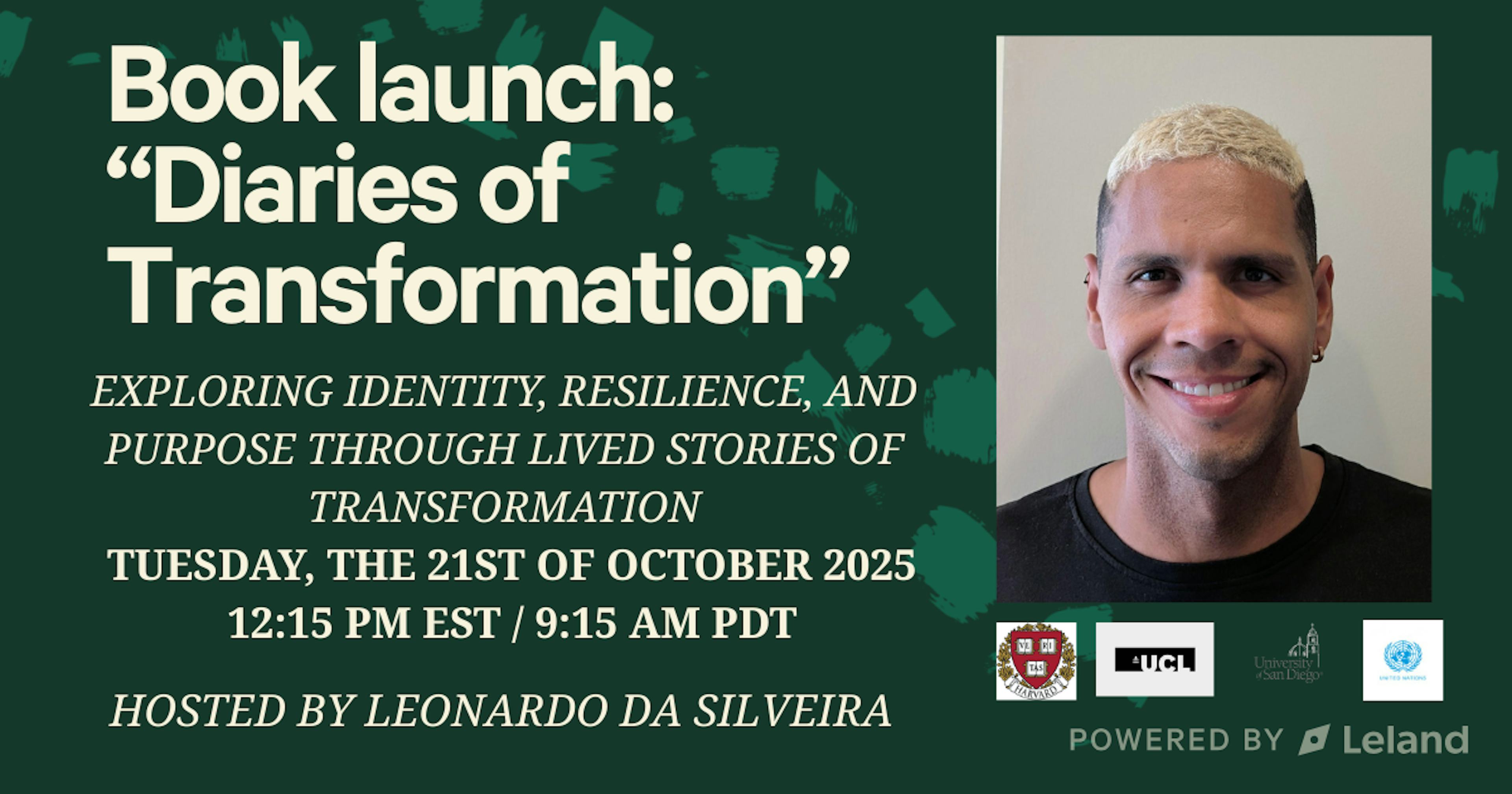 Book launch: "Diaries of Transformation" - Leadership expert