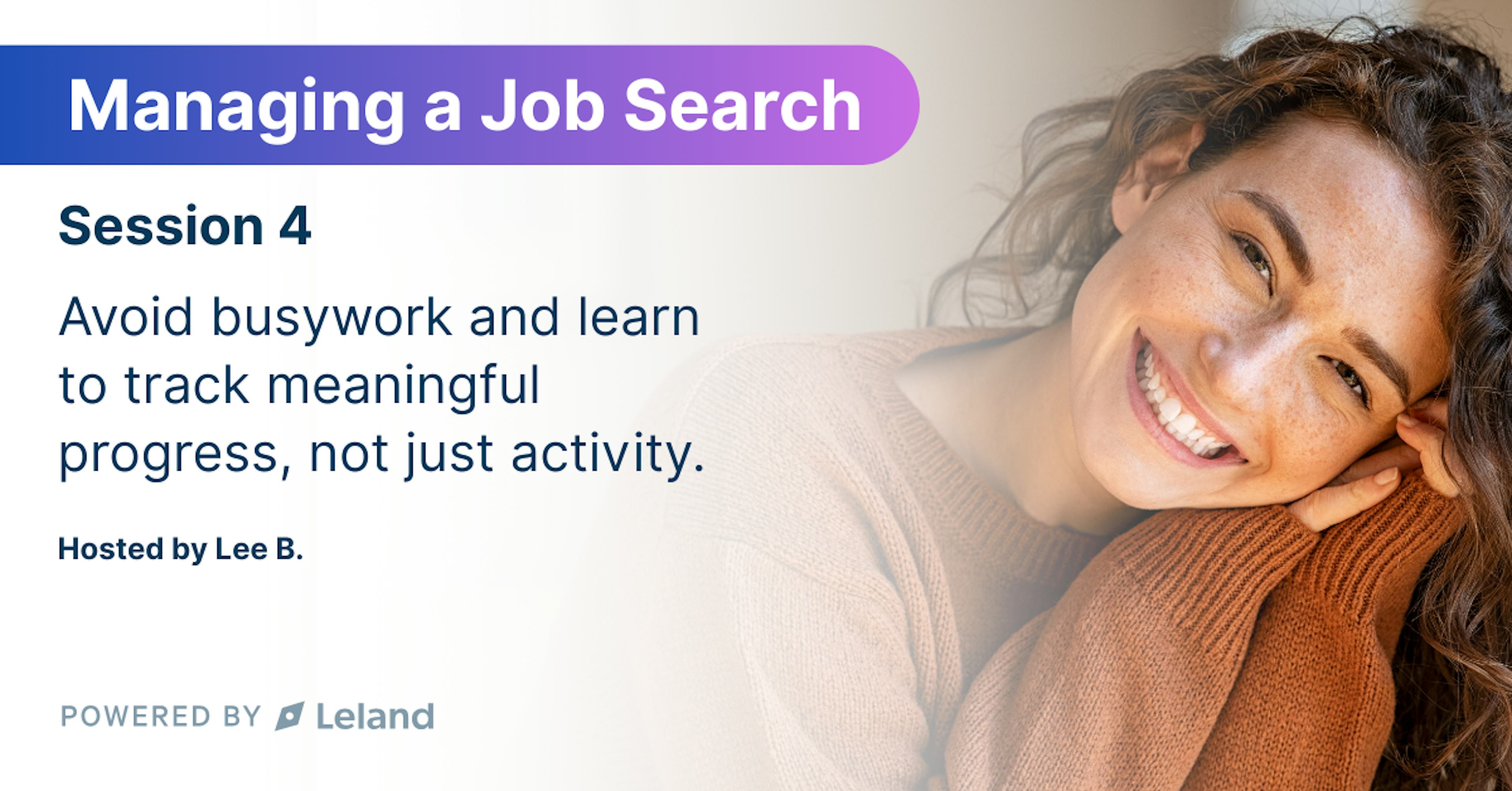 October Series - Managing a Job Search (Session 4)