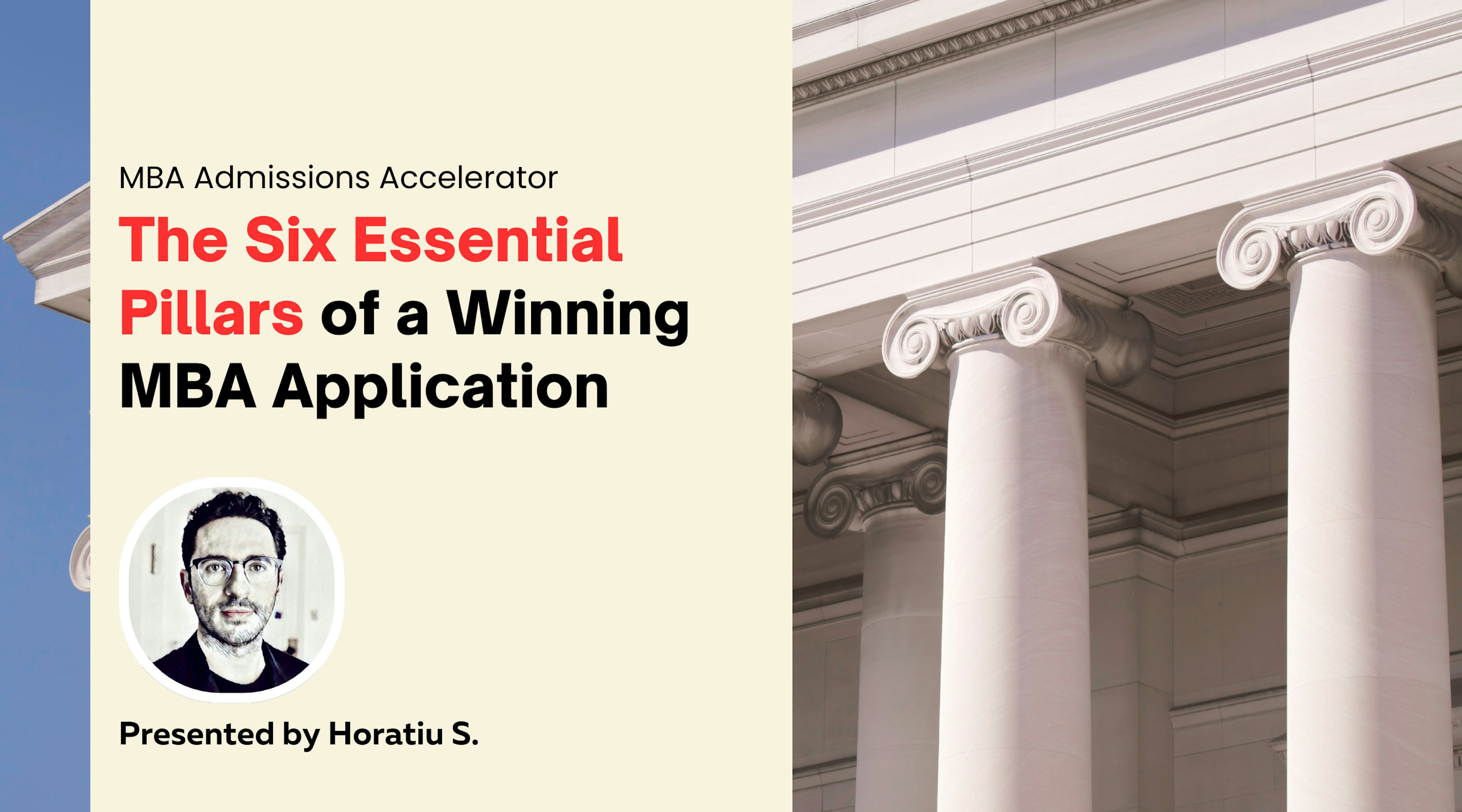The Six Essential Pillars of a Winning MBA Application