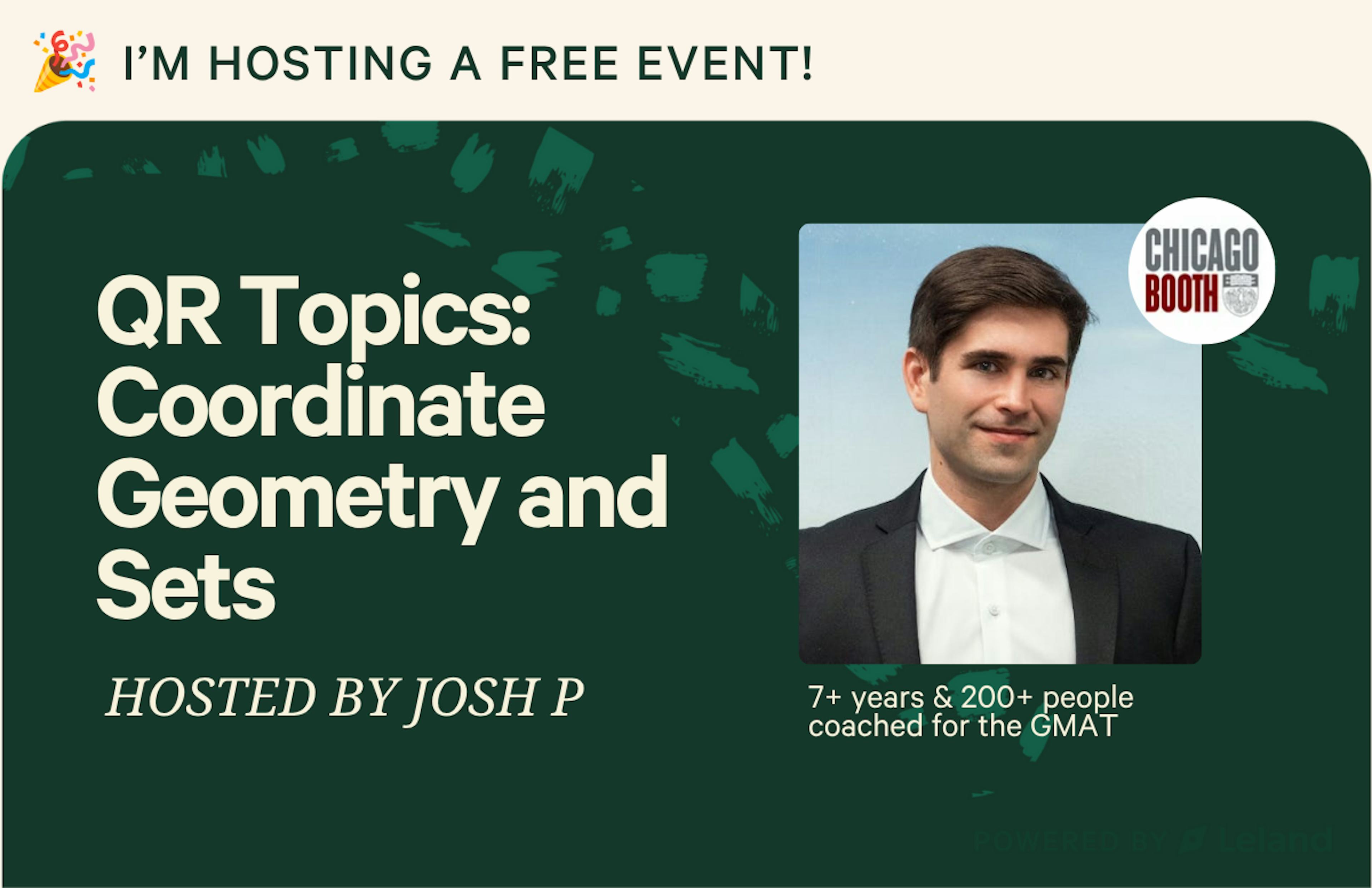 QR Topics: Coordinate Geometry and Sets