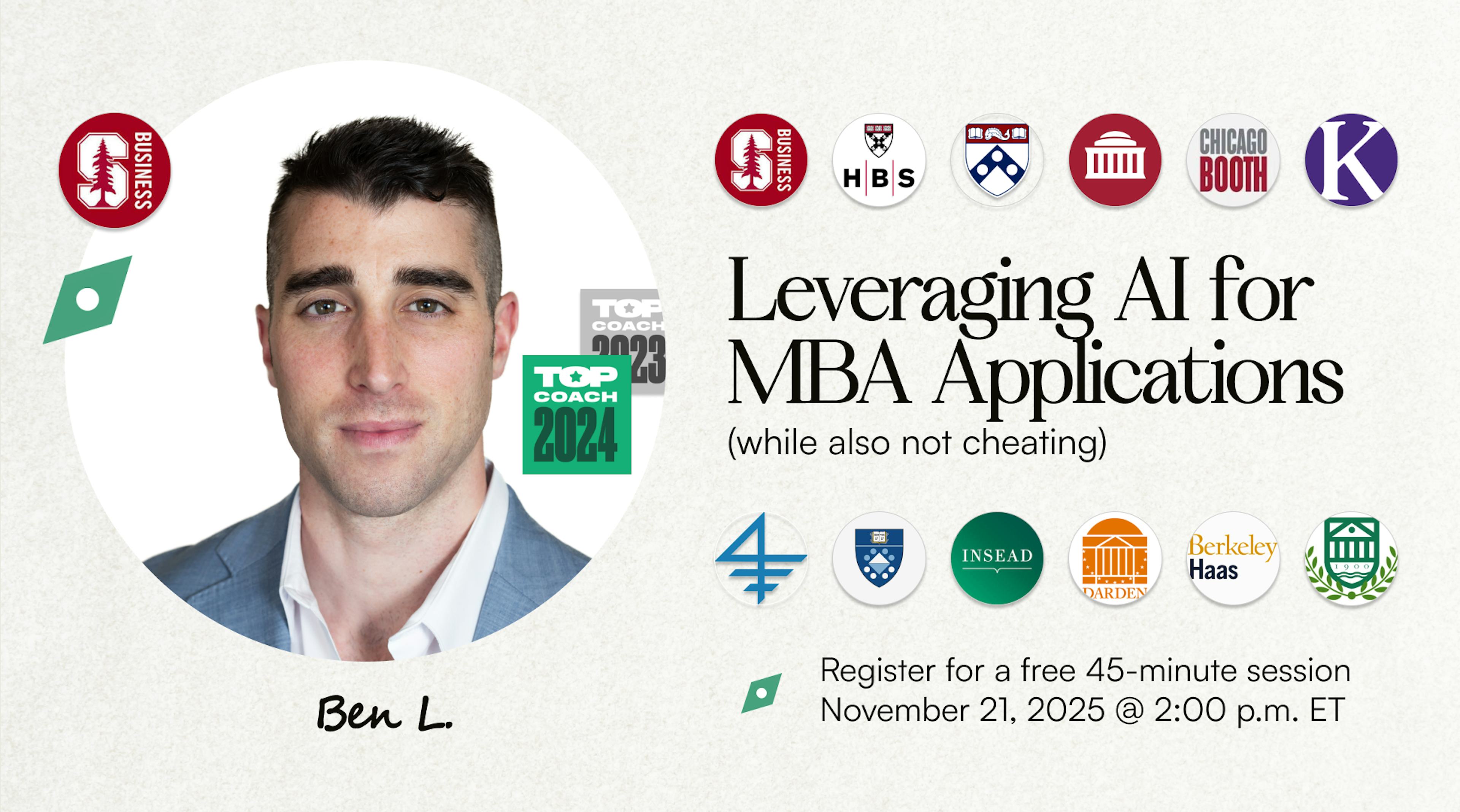 Leveraging AI for MBA Applications (while also not cheating)