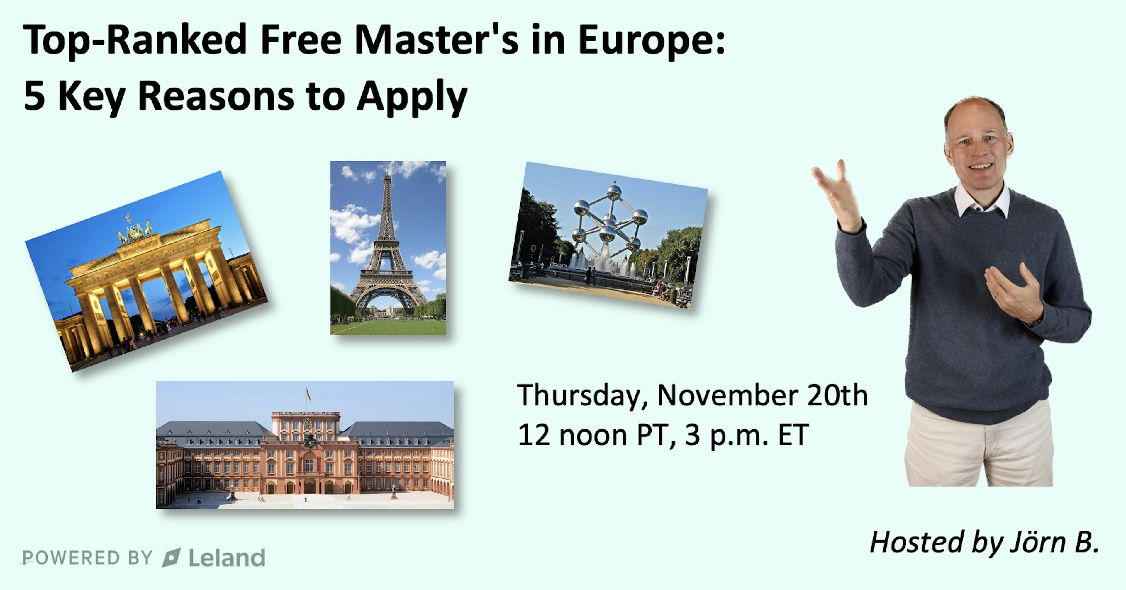 Top-Ranked Free Master's in Europe: 5 Key Reasons to Apply