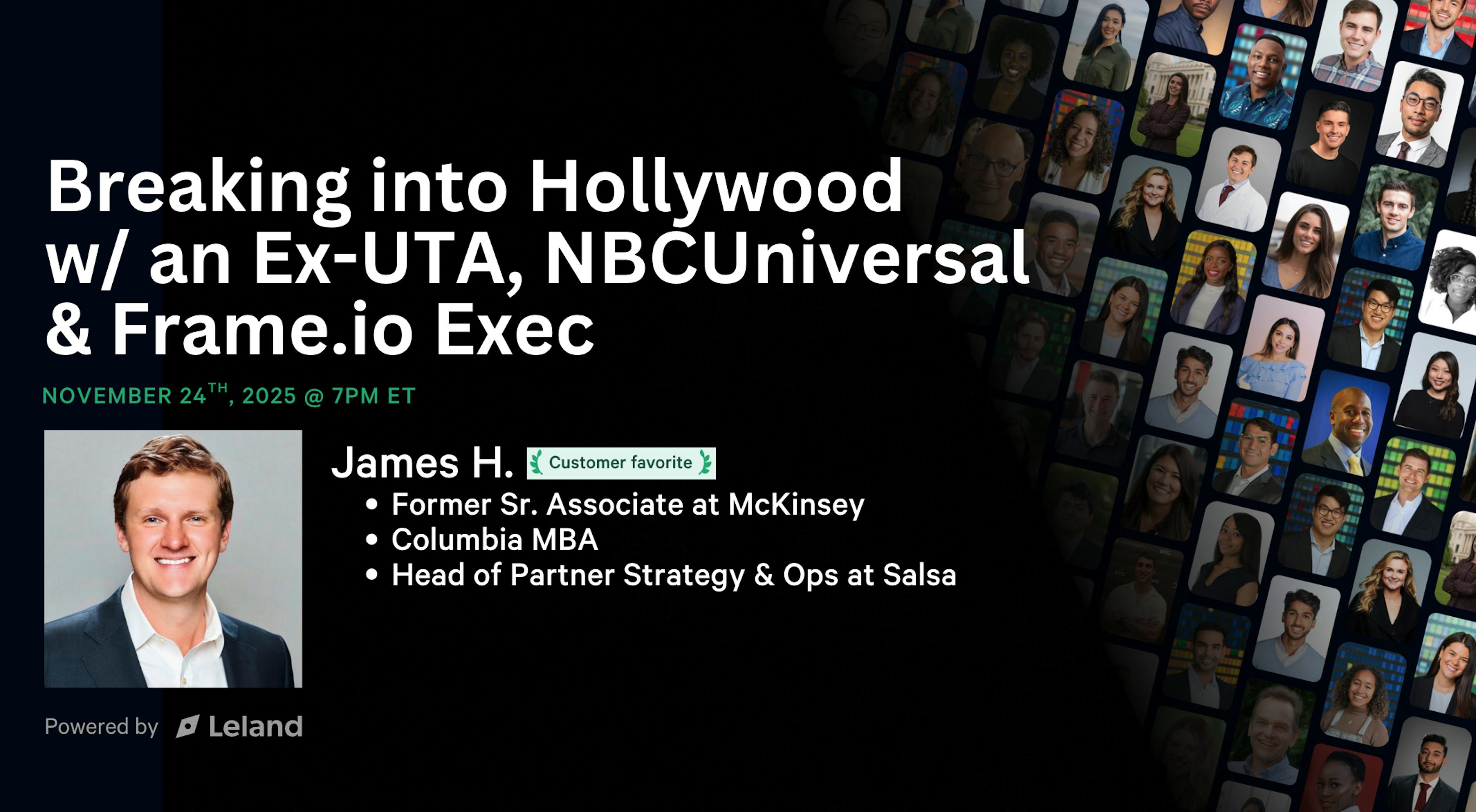 Breaking into Hollywood w/ an Ex-UTA, NBCUniversal & Frame.io Exec