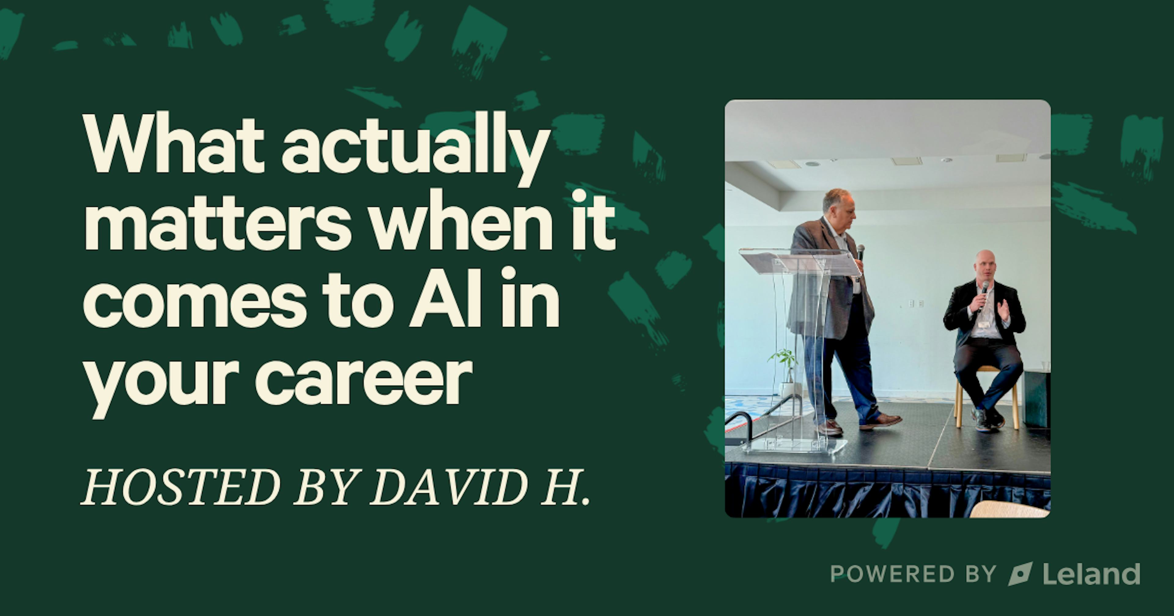 What actually matters when it comes to AI in your career