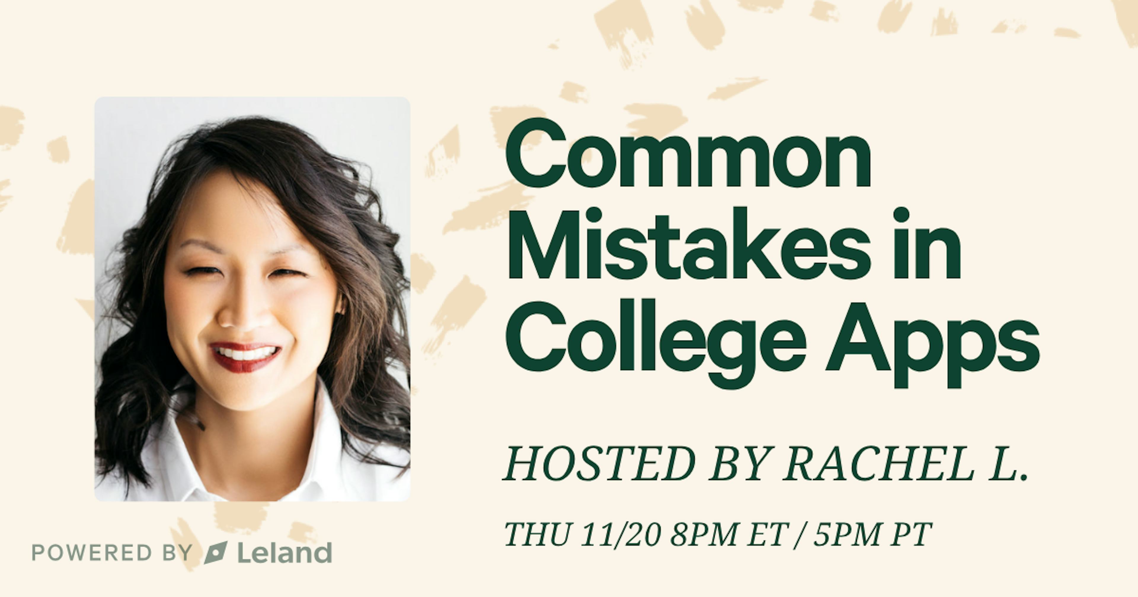 Common Mistakes in College Apps