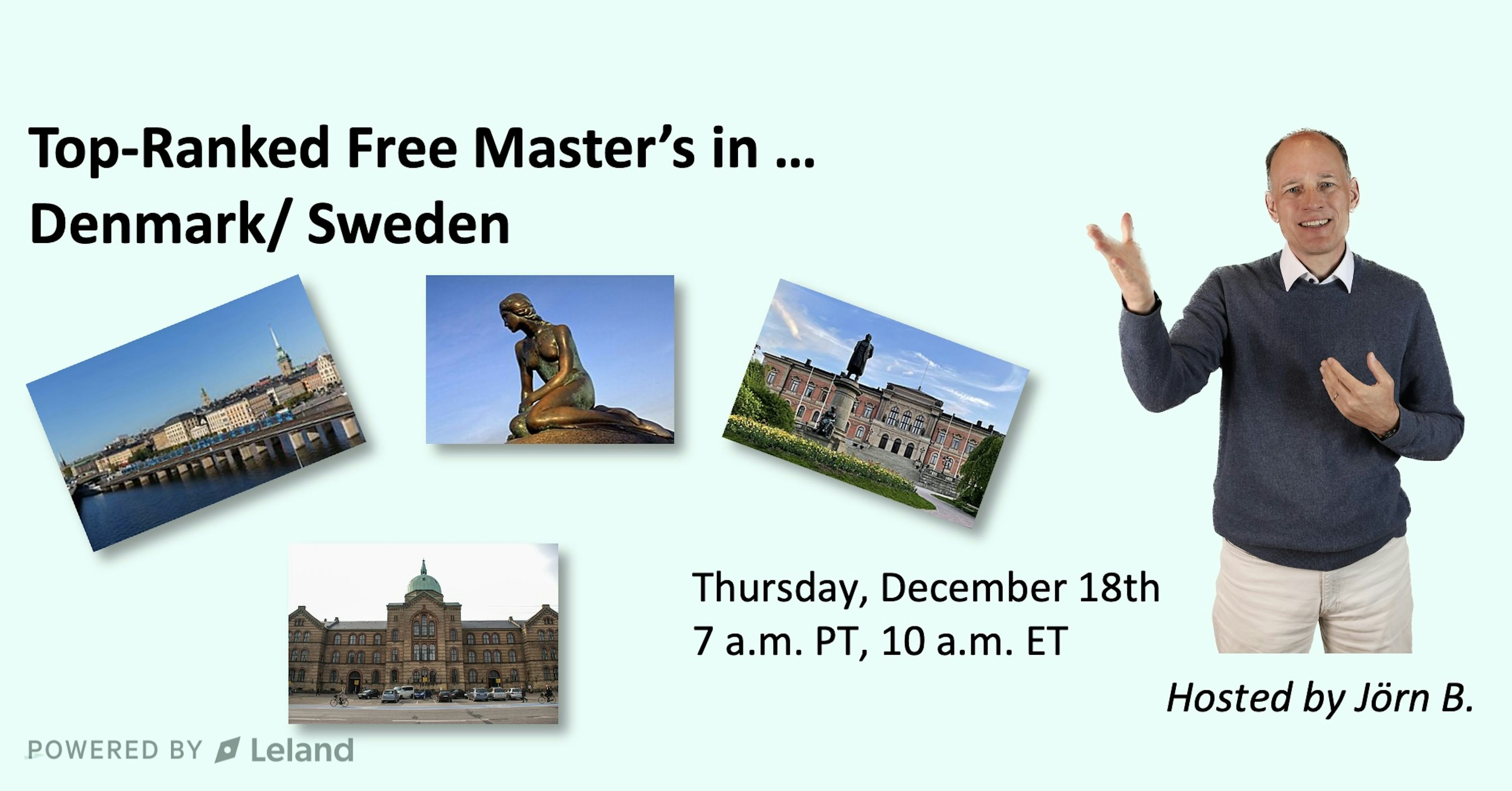 Top-Ranked Free Master’s in … Denmark and Sweden