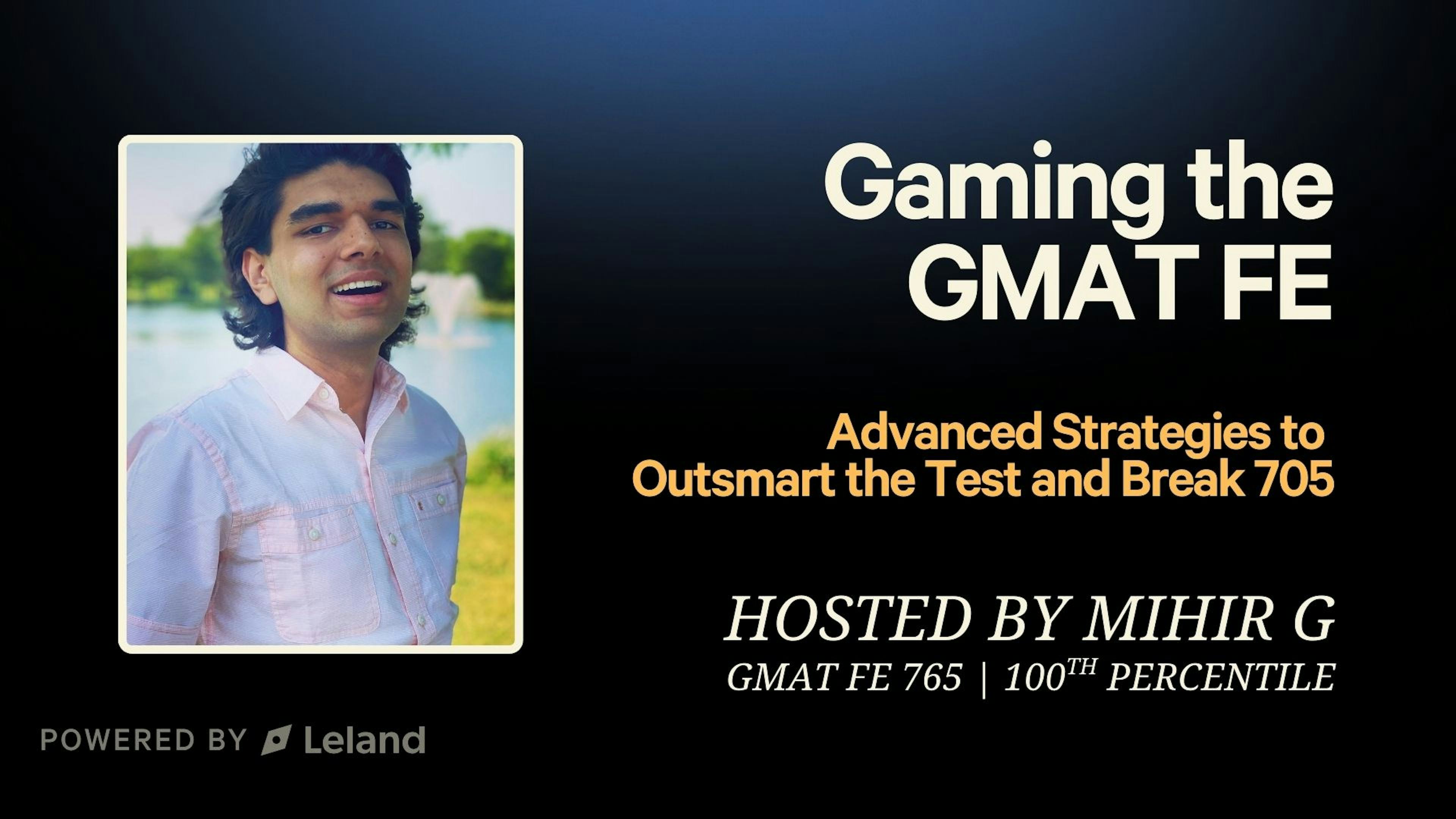 Gaming the GMAT FE: Advanced Strategies to Break 705