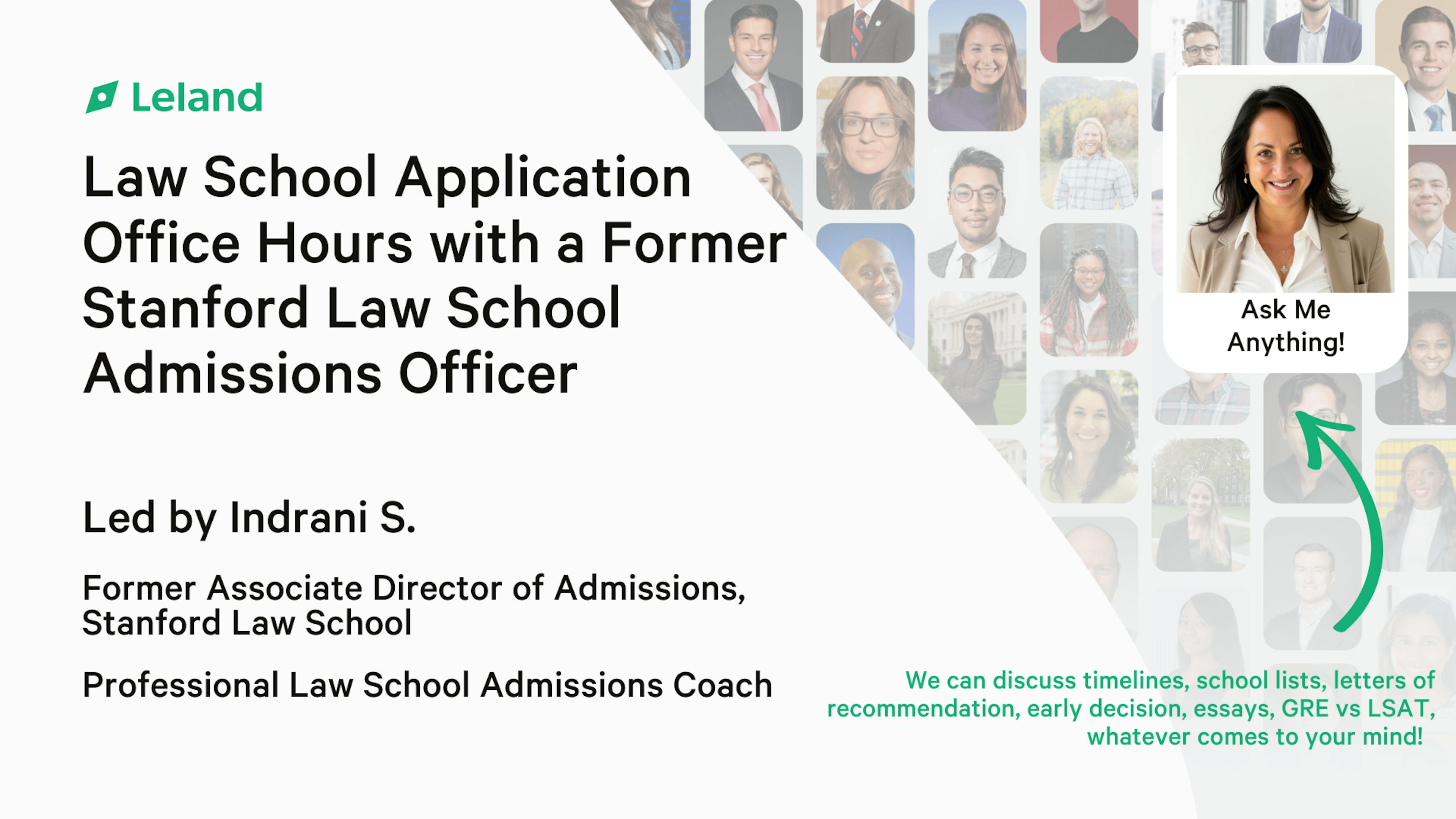 Law School App Office Hours with a Former Stanford Admissions Officer