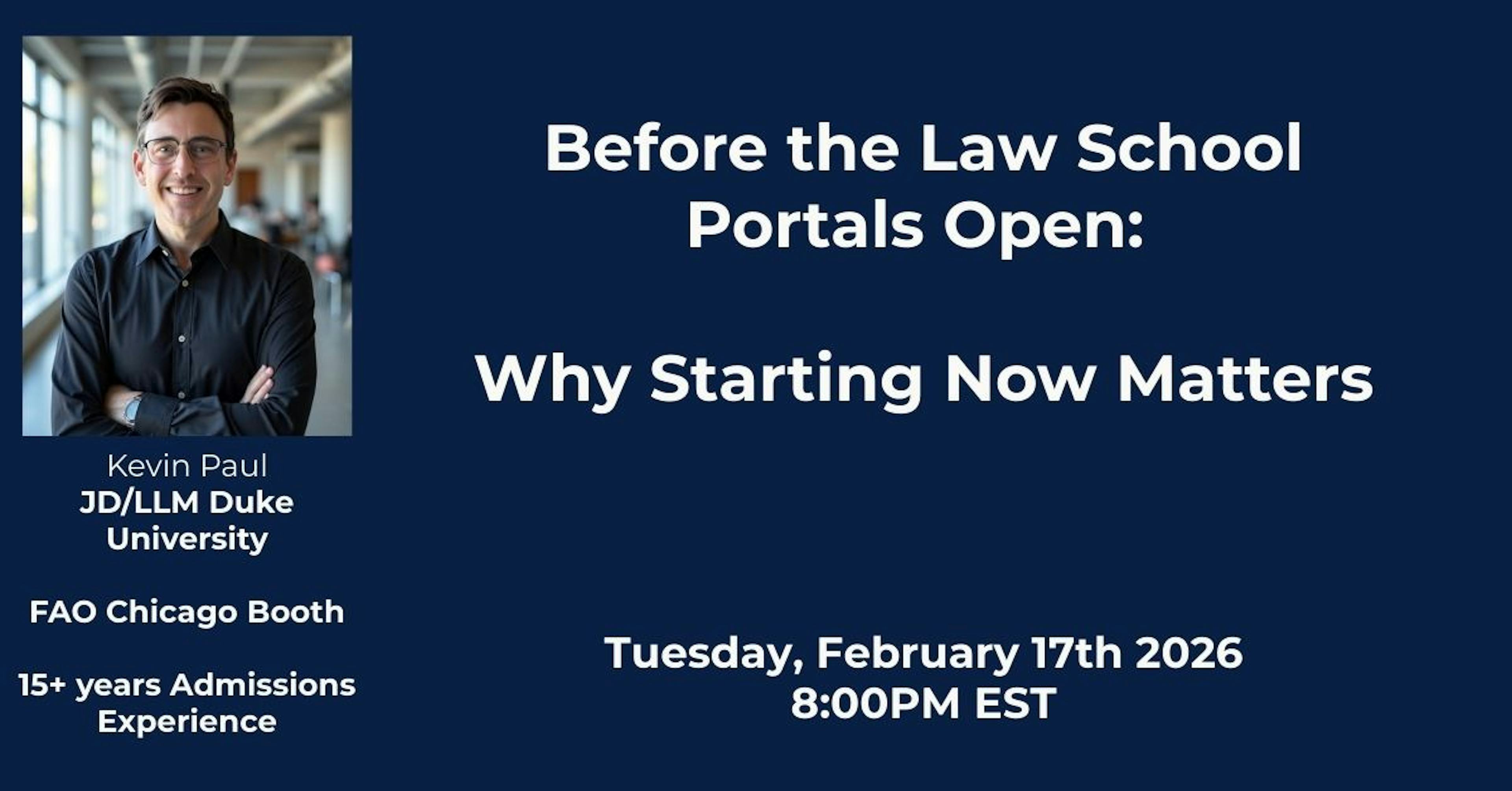 Before the Law School Portals Open: Why Starting Now Matters