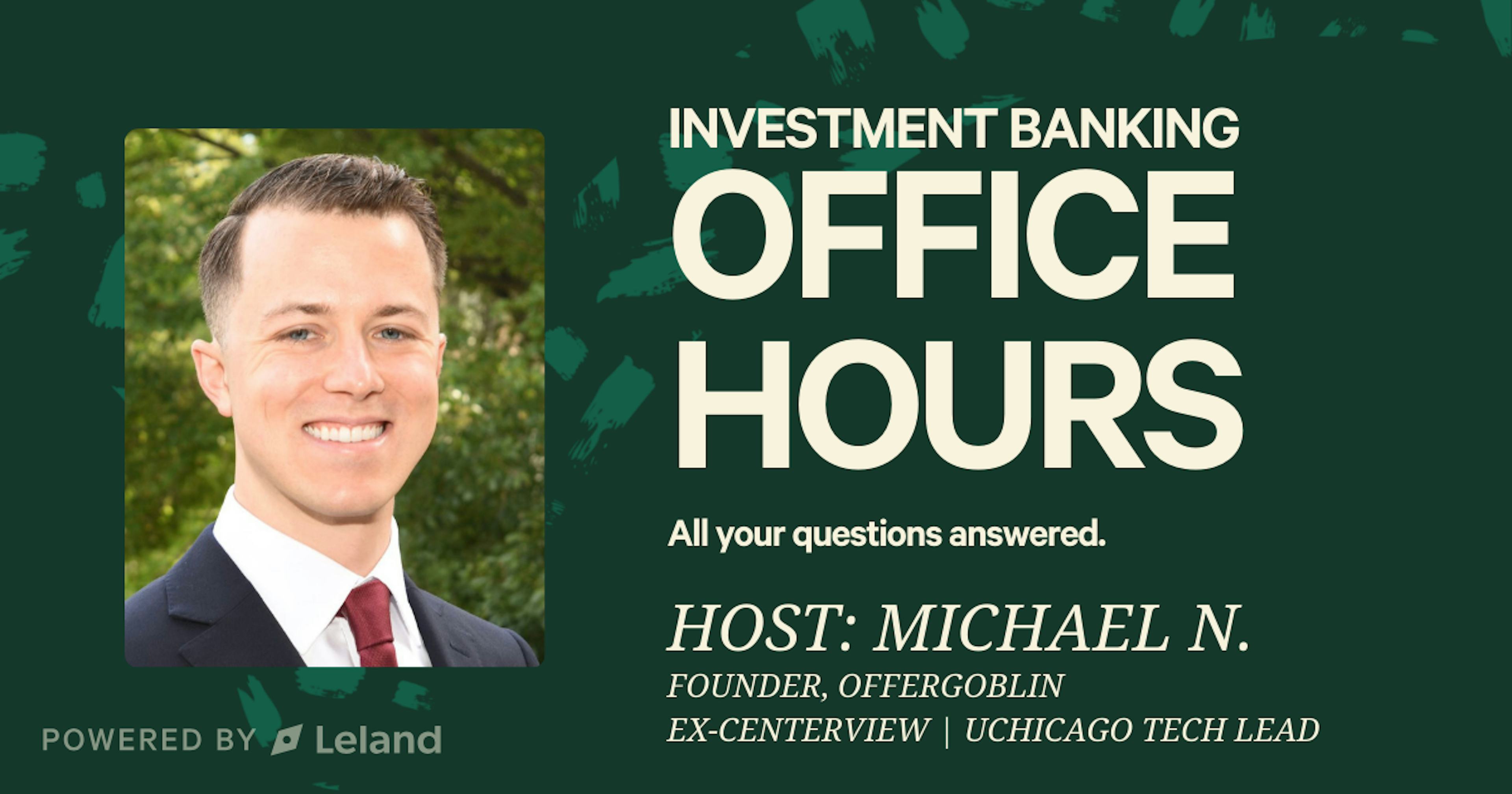 Investment Banking Officer Hours