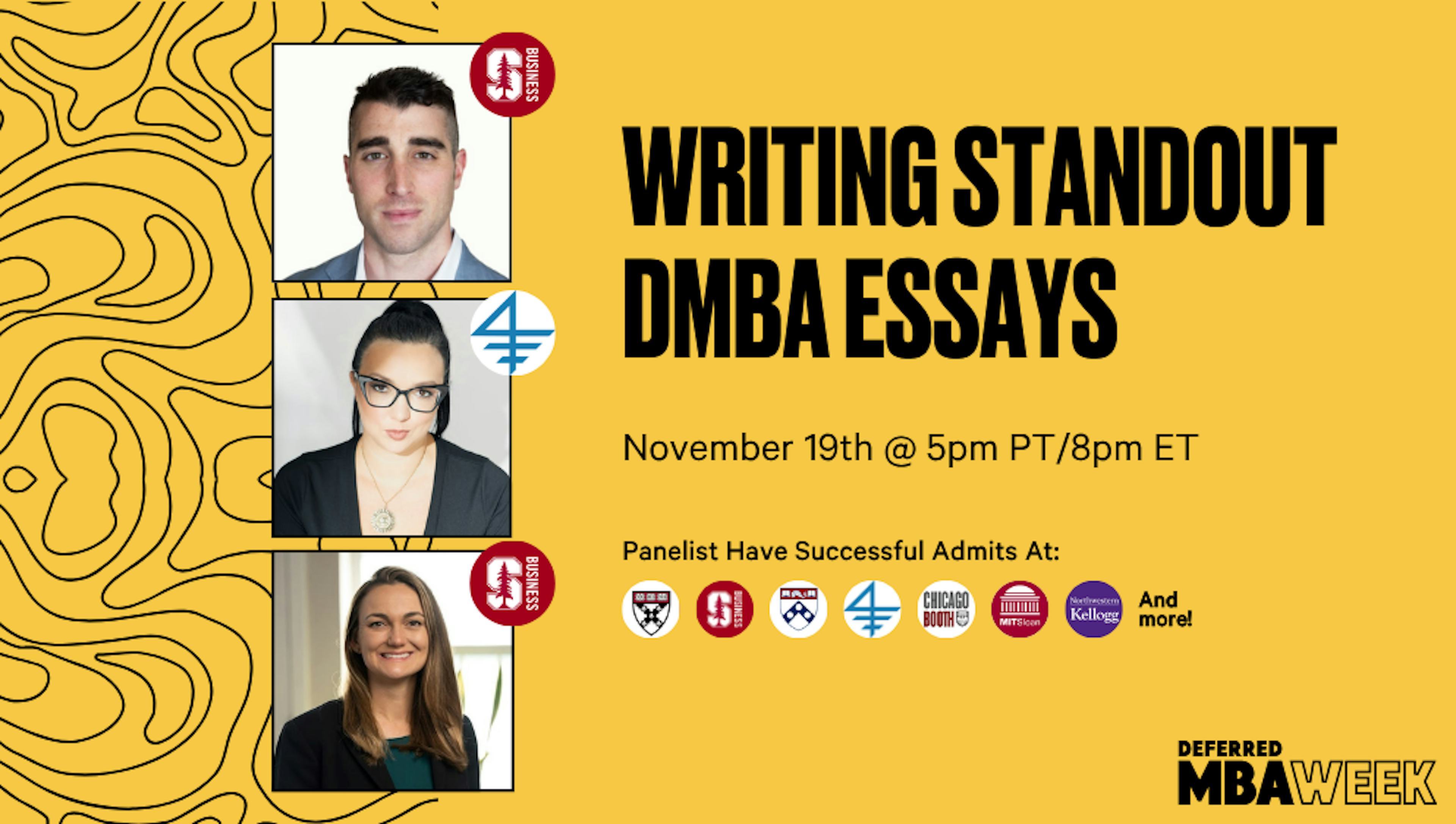 Writing Standout DMBA Essays 