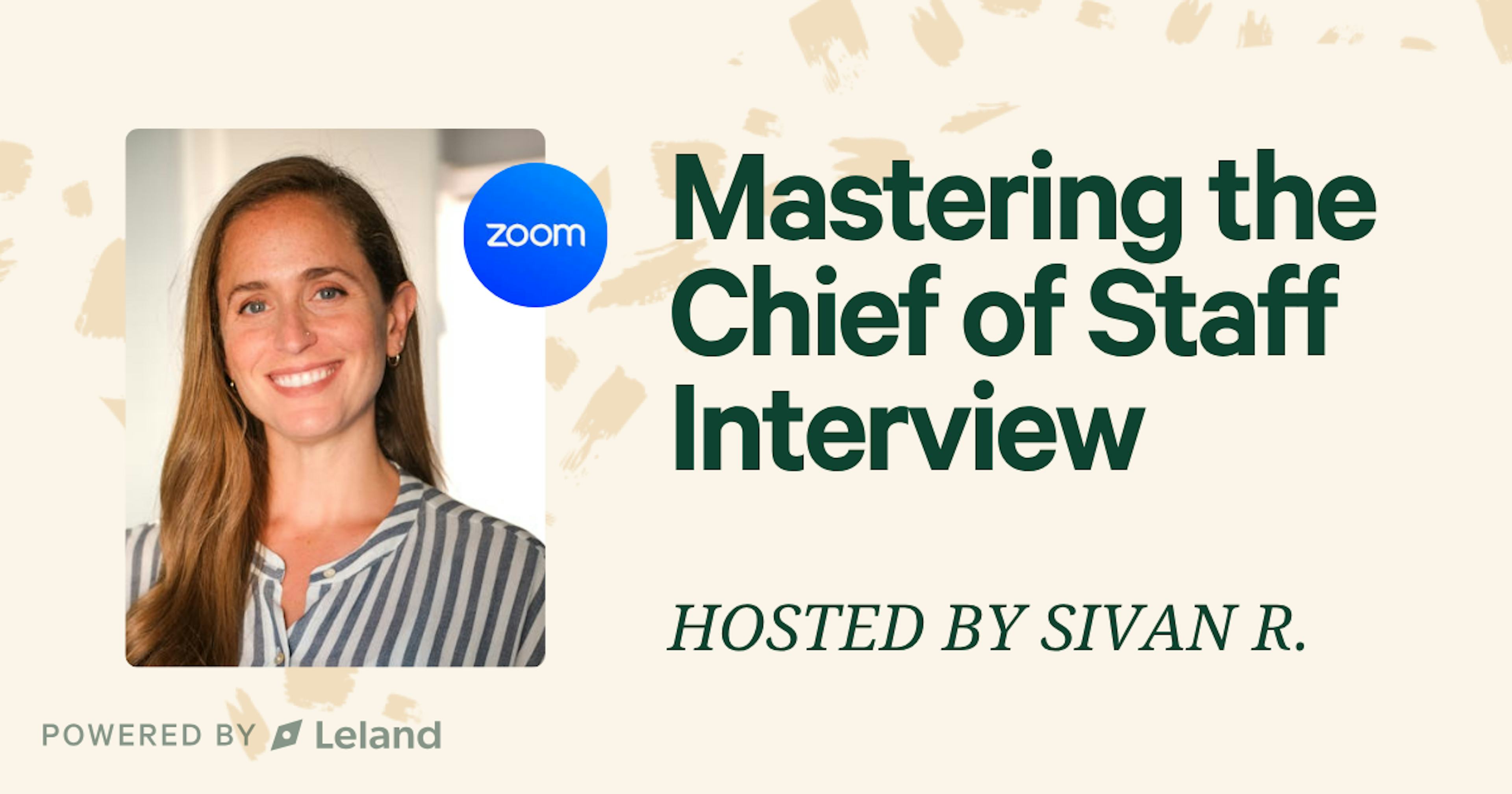 Mastering the Chief of Staff Interview