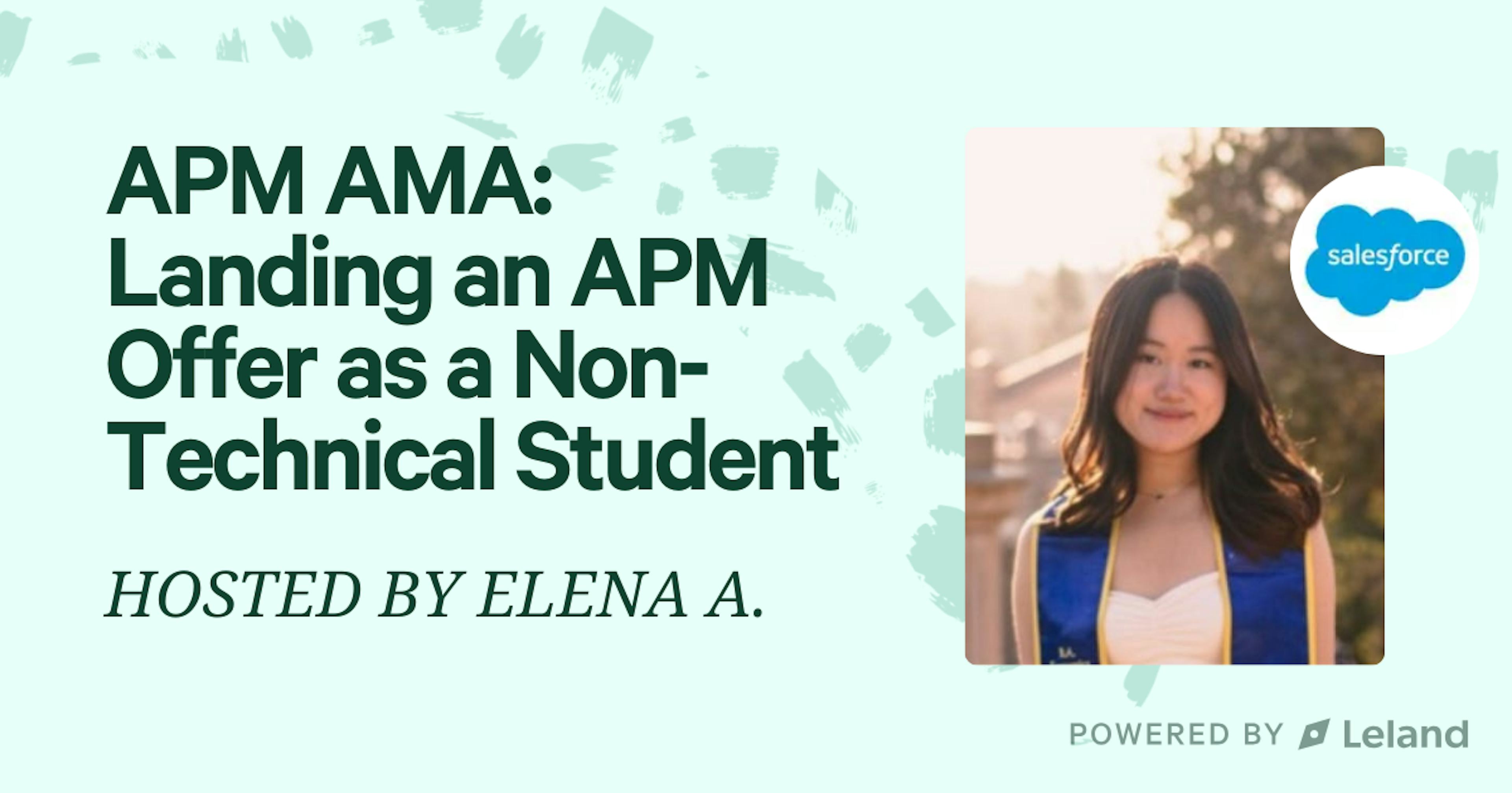 APM AMA: Landing an APM Offer as a Non-Technical Student.