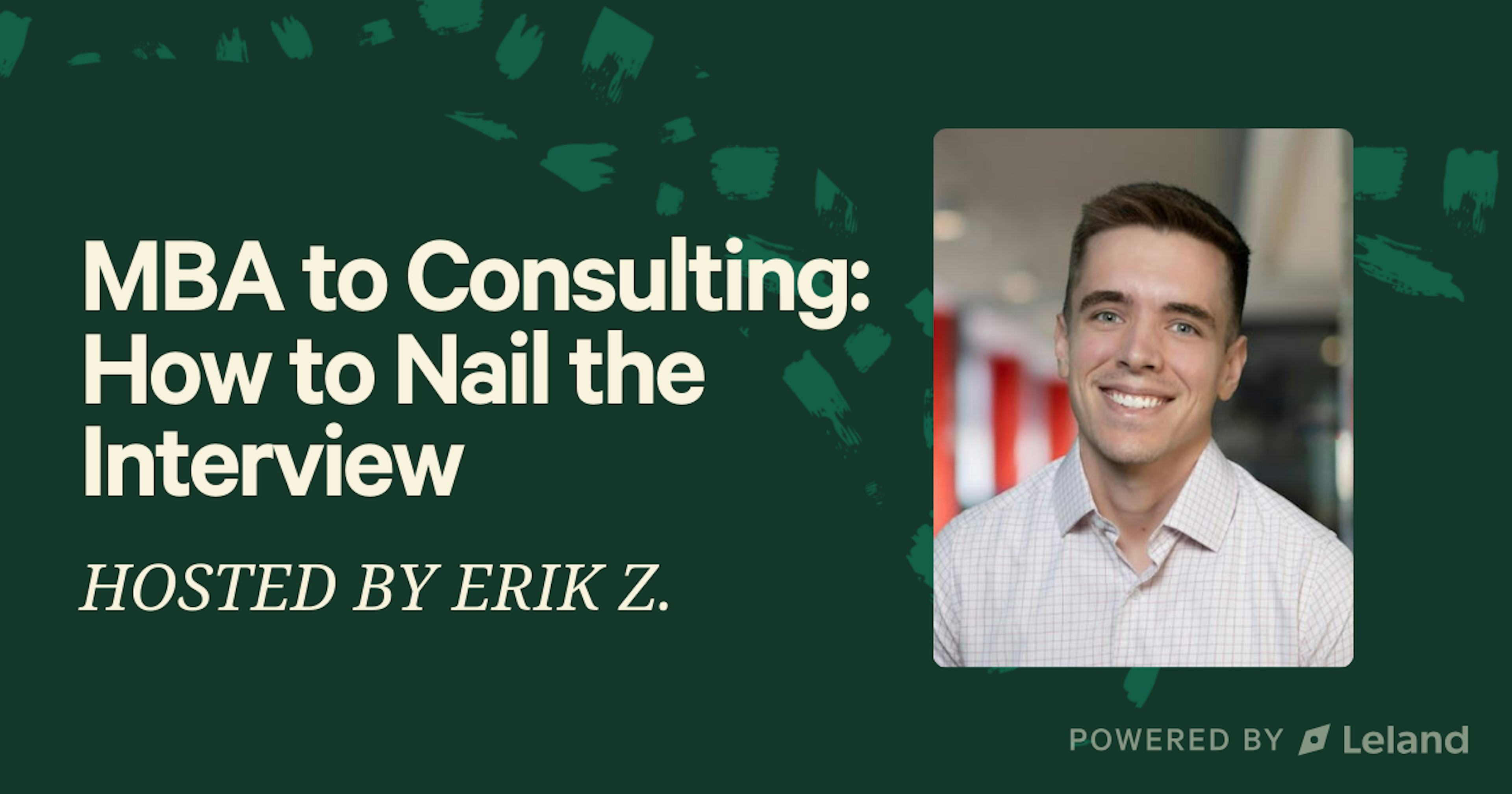 MBA to Consulting: How to Nail the Interview