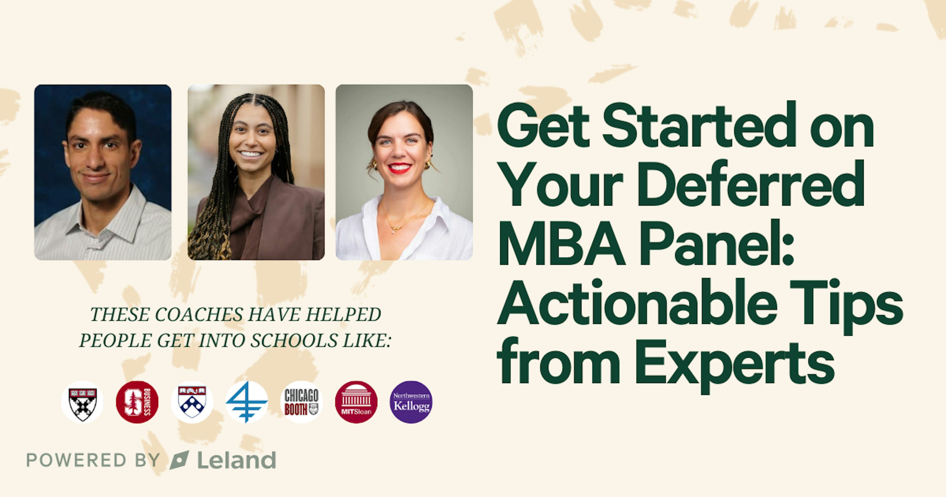 Get Started on Your Deferred MBA Panel: Actionable Tips from Experts
