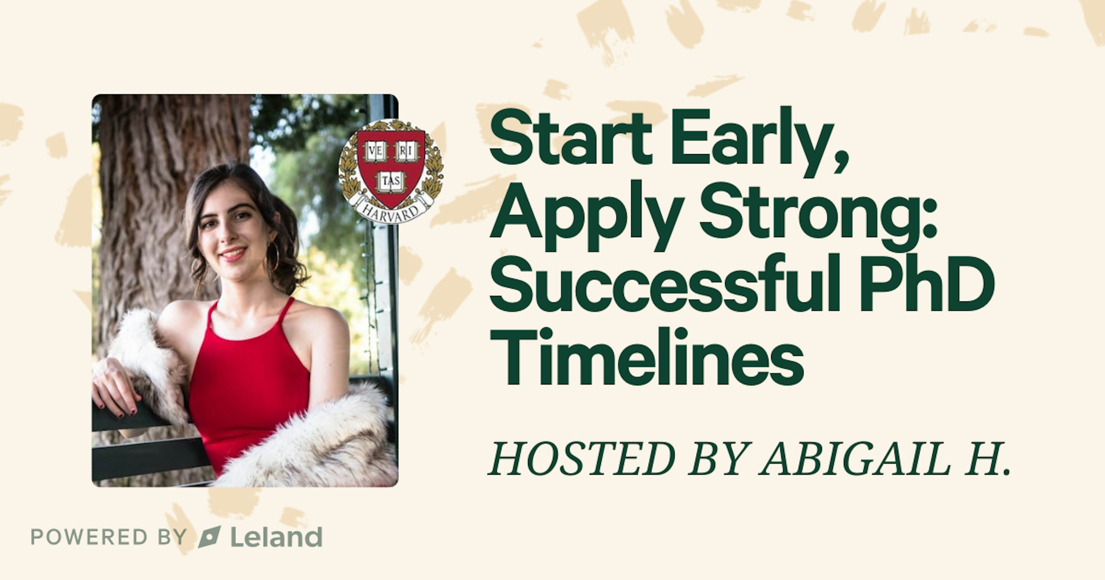 Start Early, Apply Strong: Successful PhD Timelines
