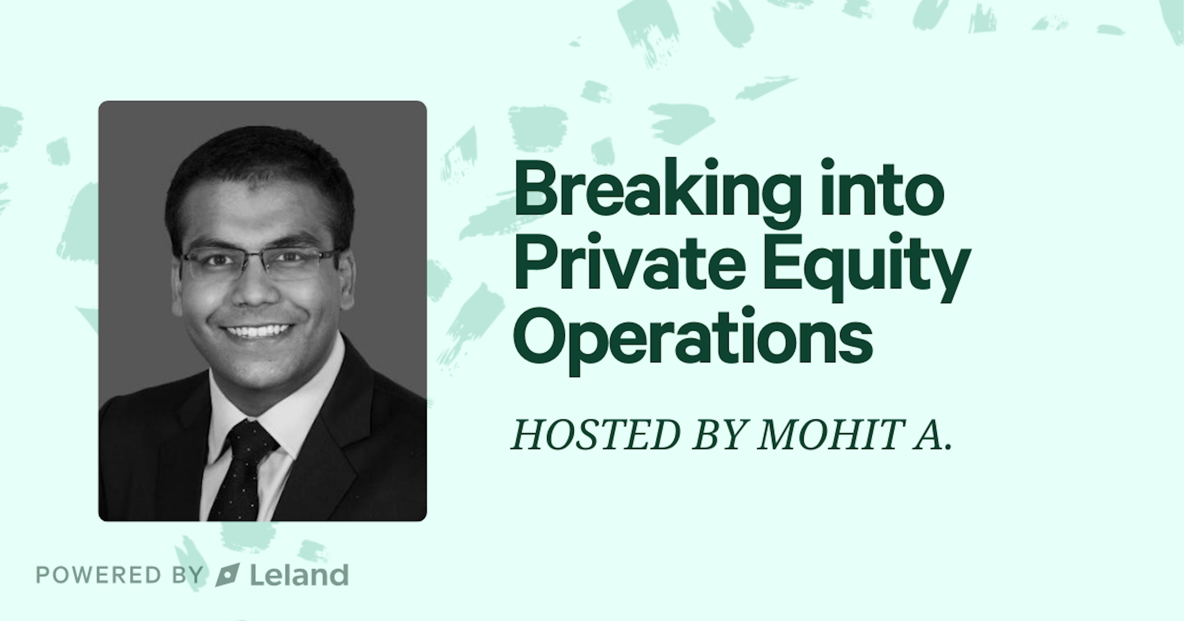 Breaking into Private Equity Operations