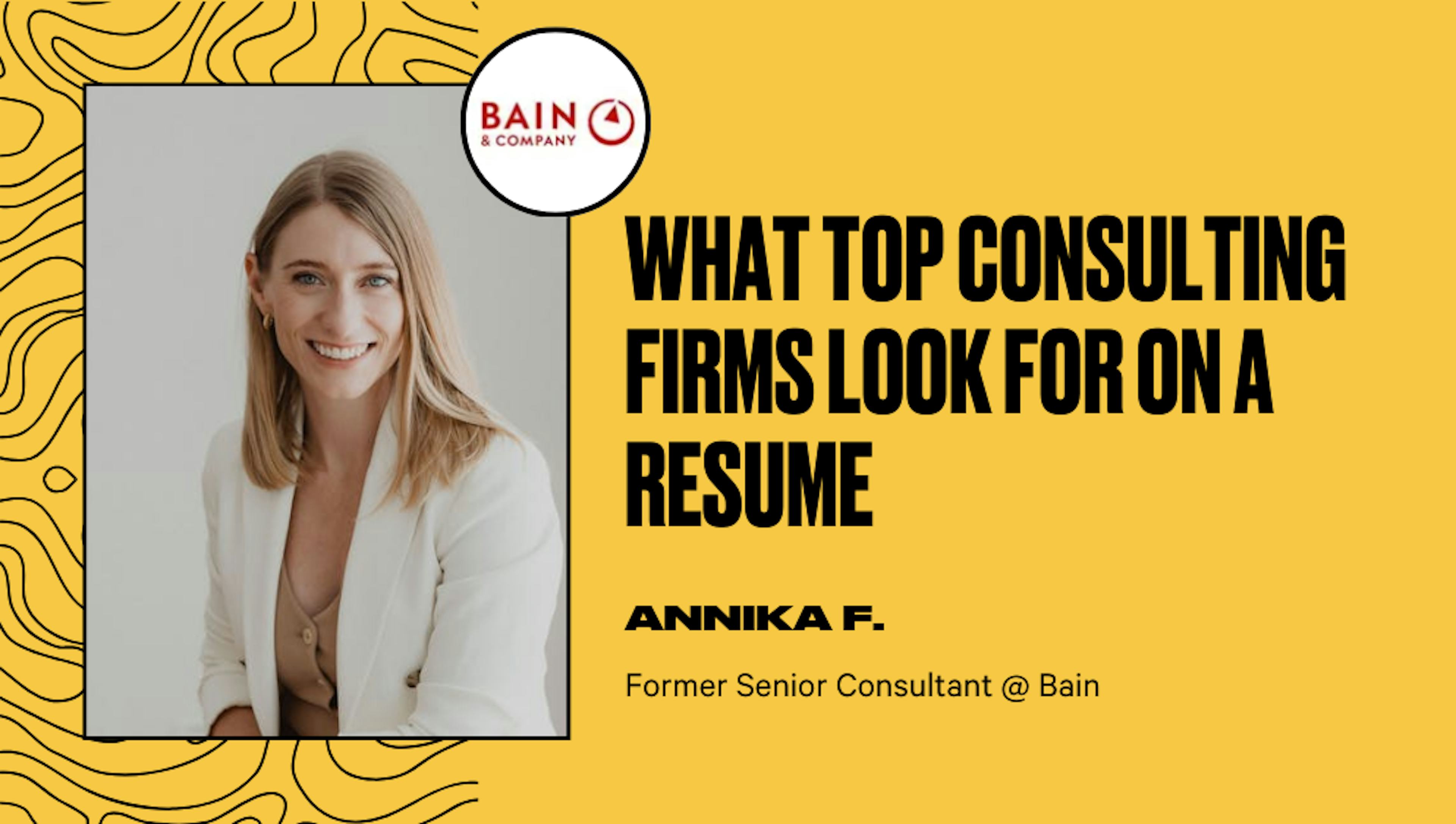 What Top Consulting Firms Look for on a Resume