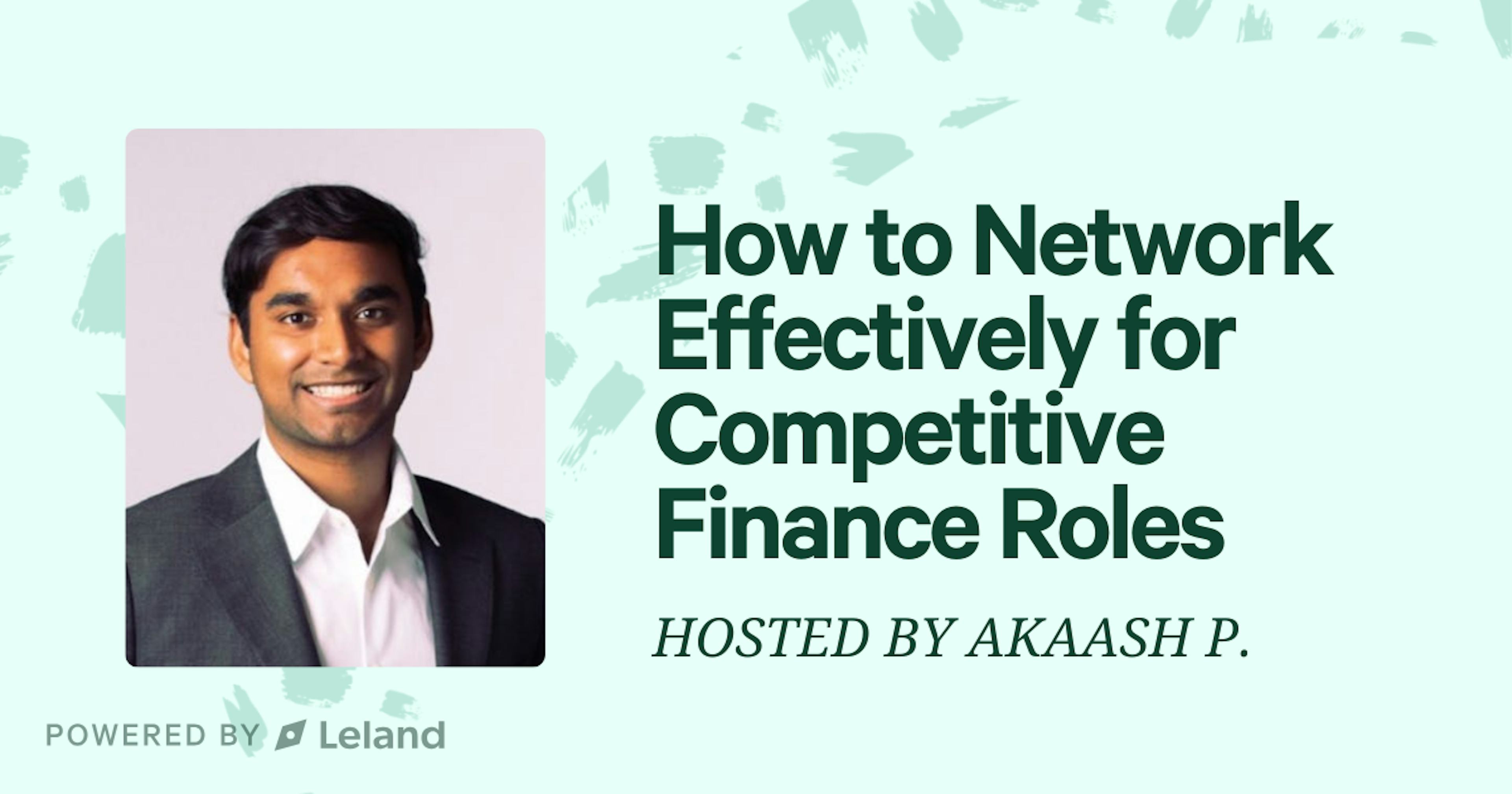 How to Network Effectively for Competitive Finance Roles 
