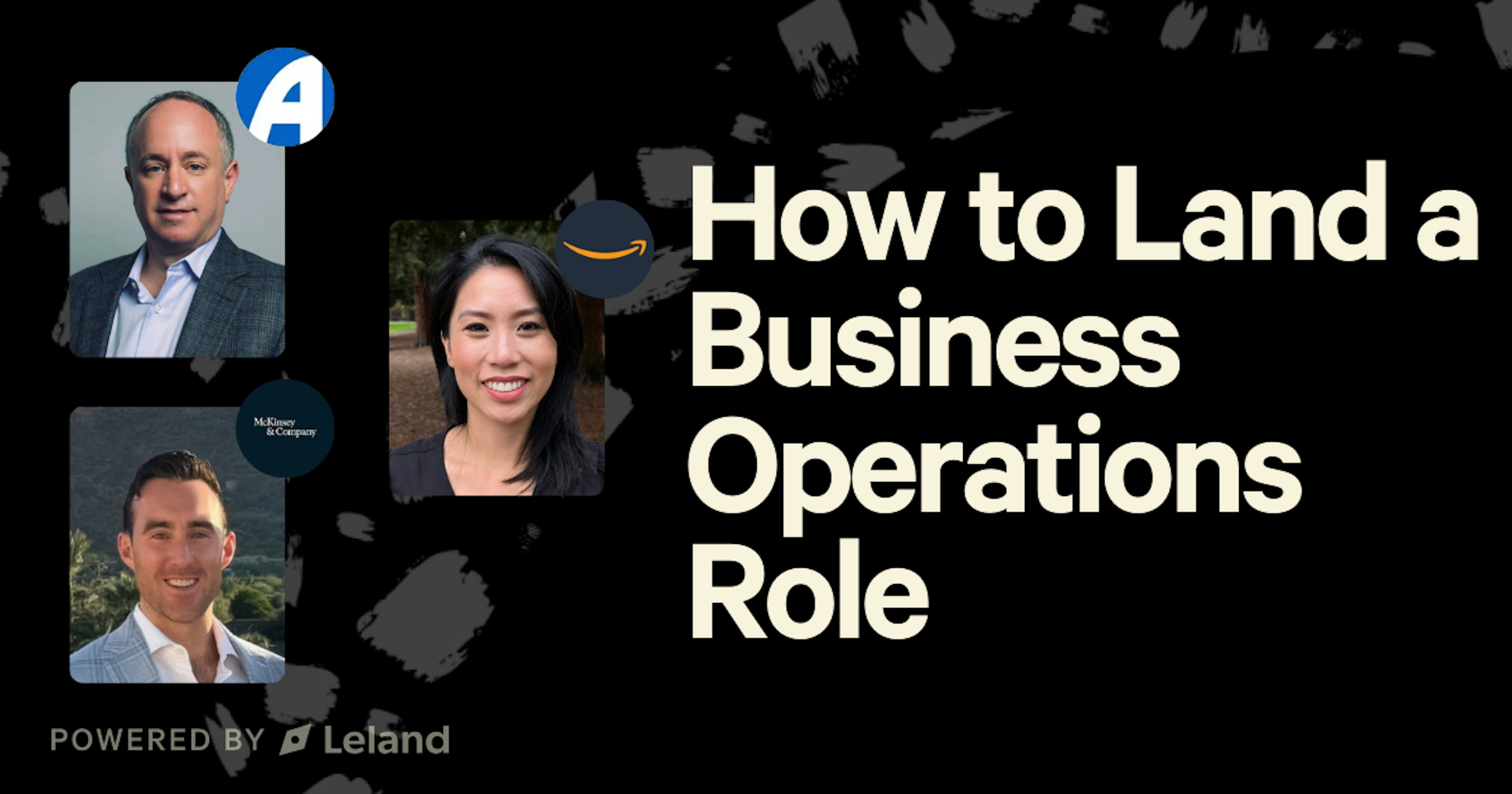 How to Land a Business Operations Role
