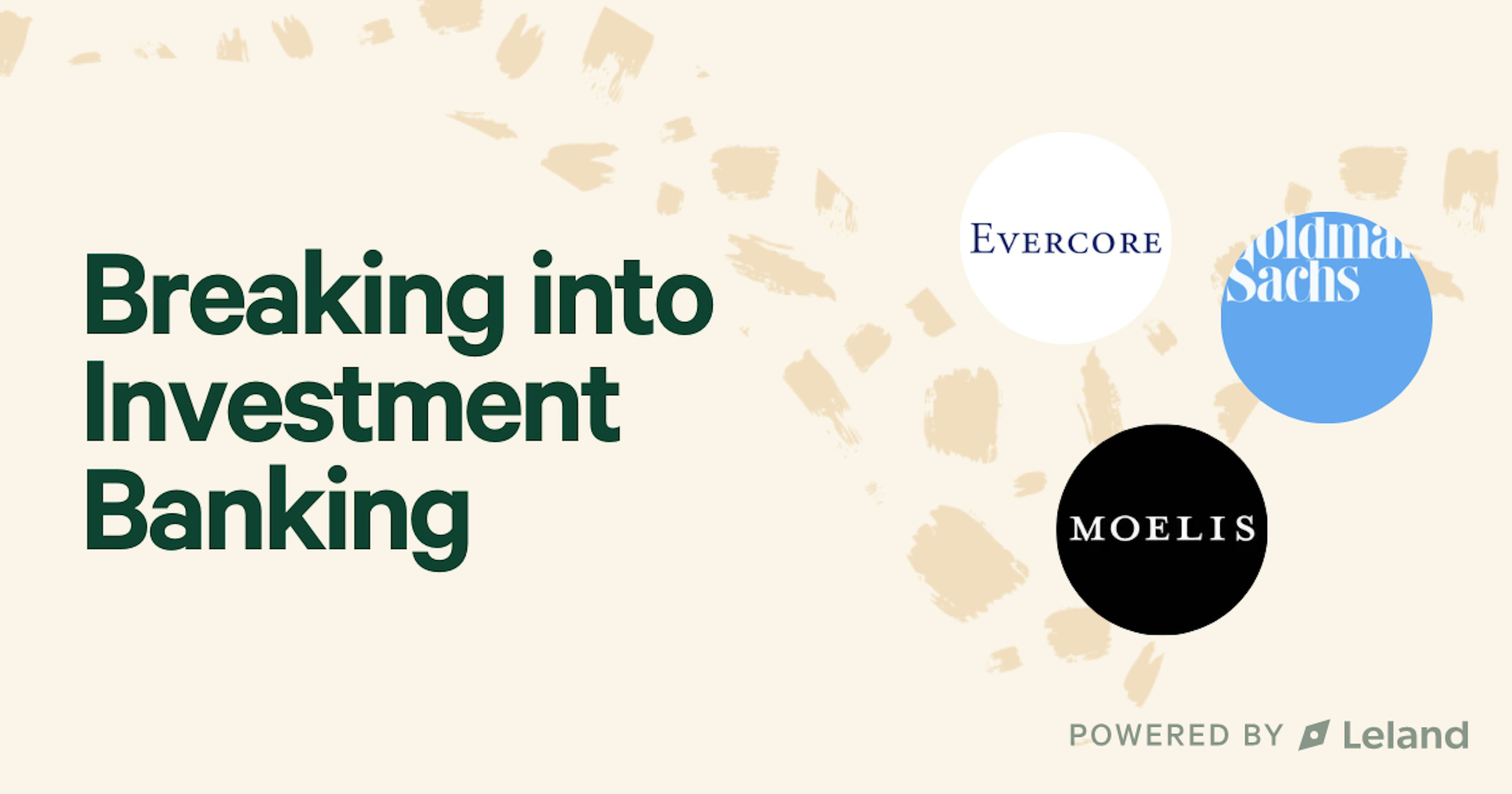 Landing an Investment Banking Role