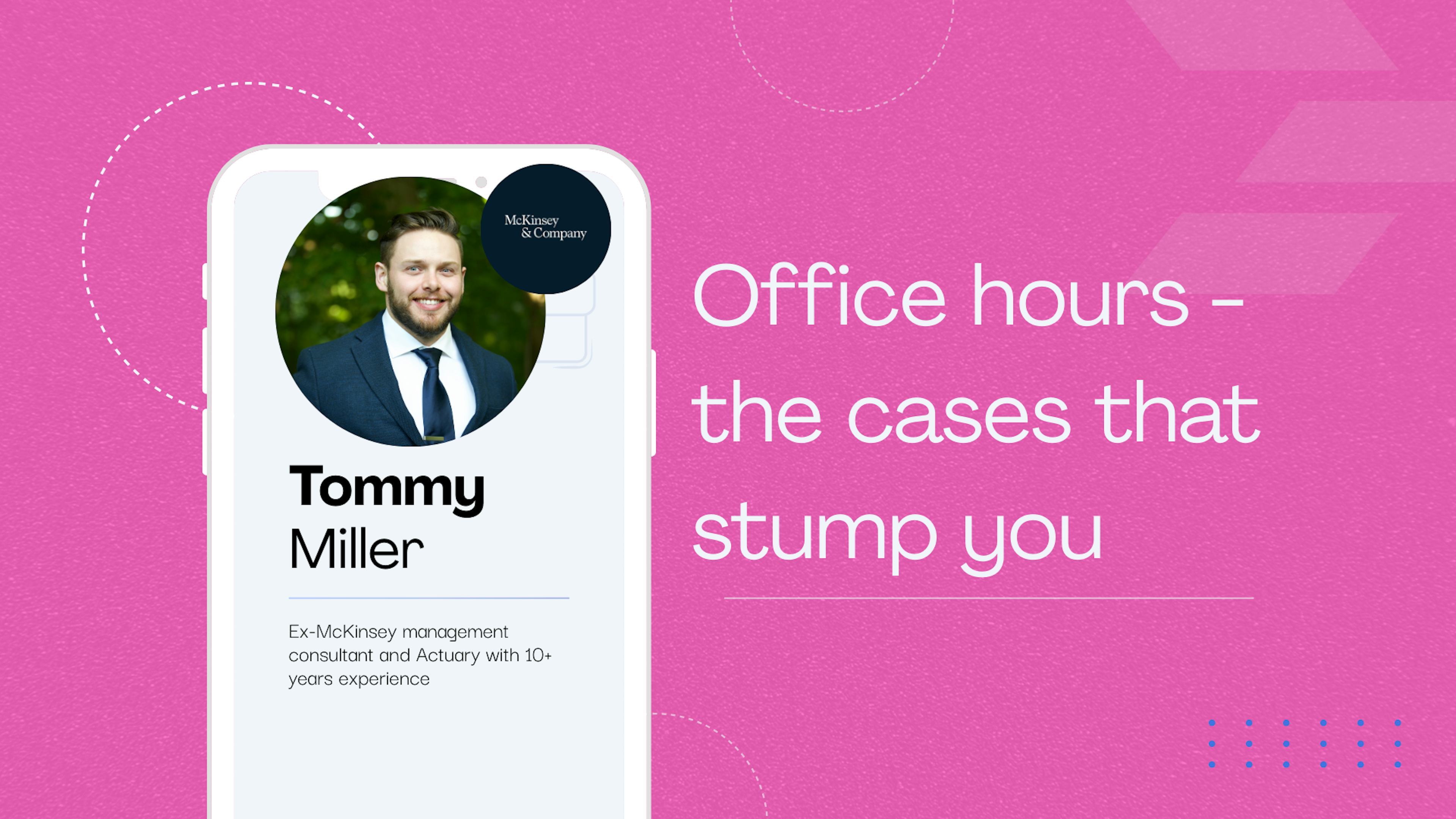Office hours - where I solve the cases that stump you!
