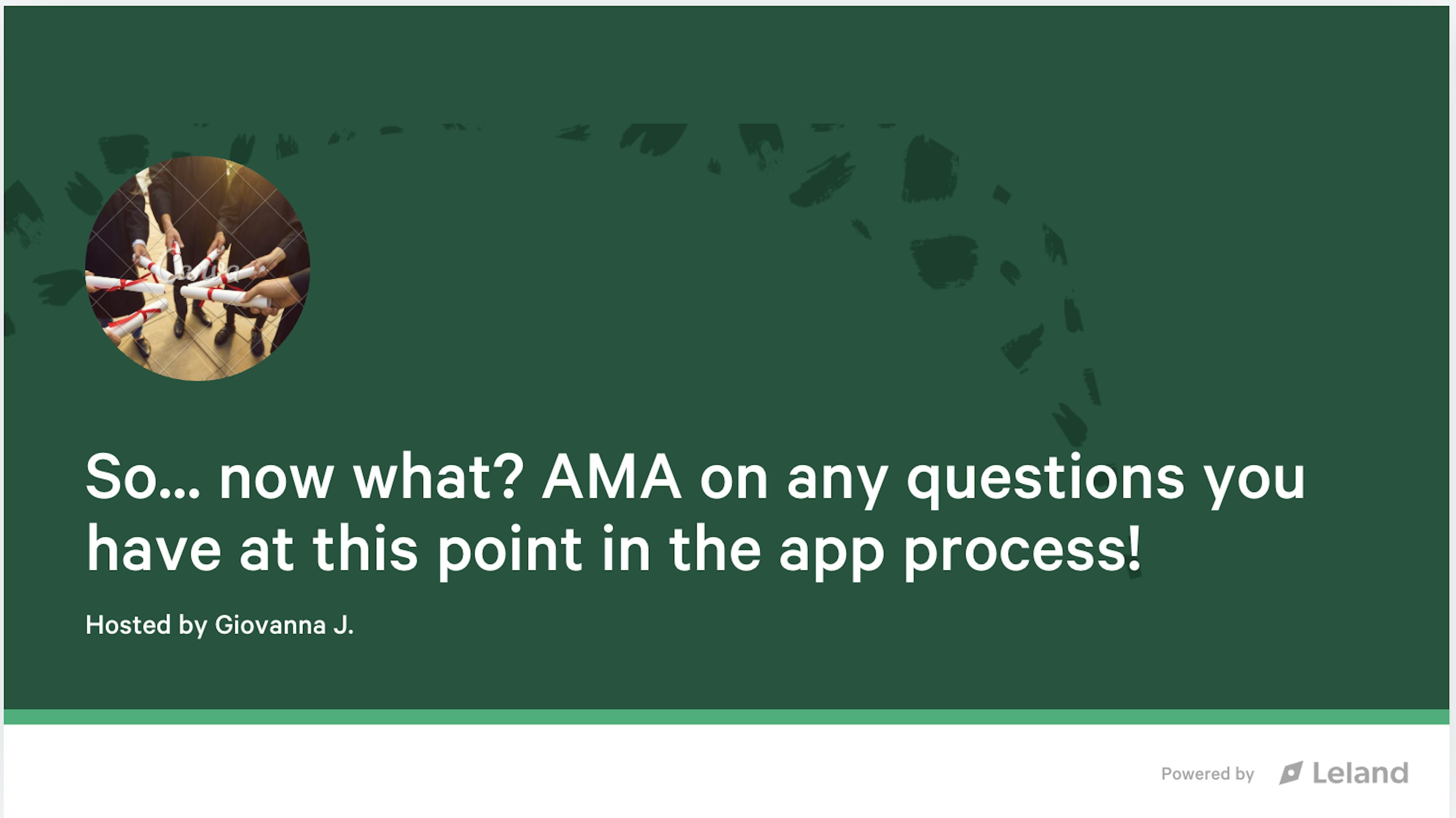 So…Now What? AMA on where we are in the MBA cycle!