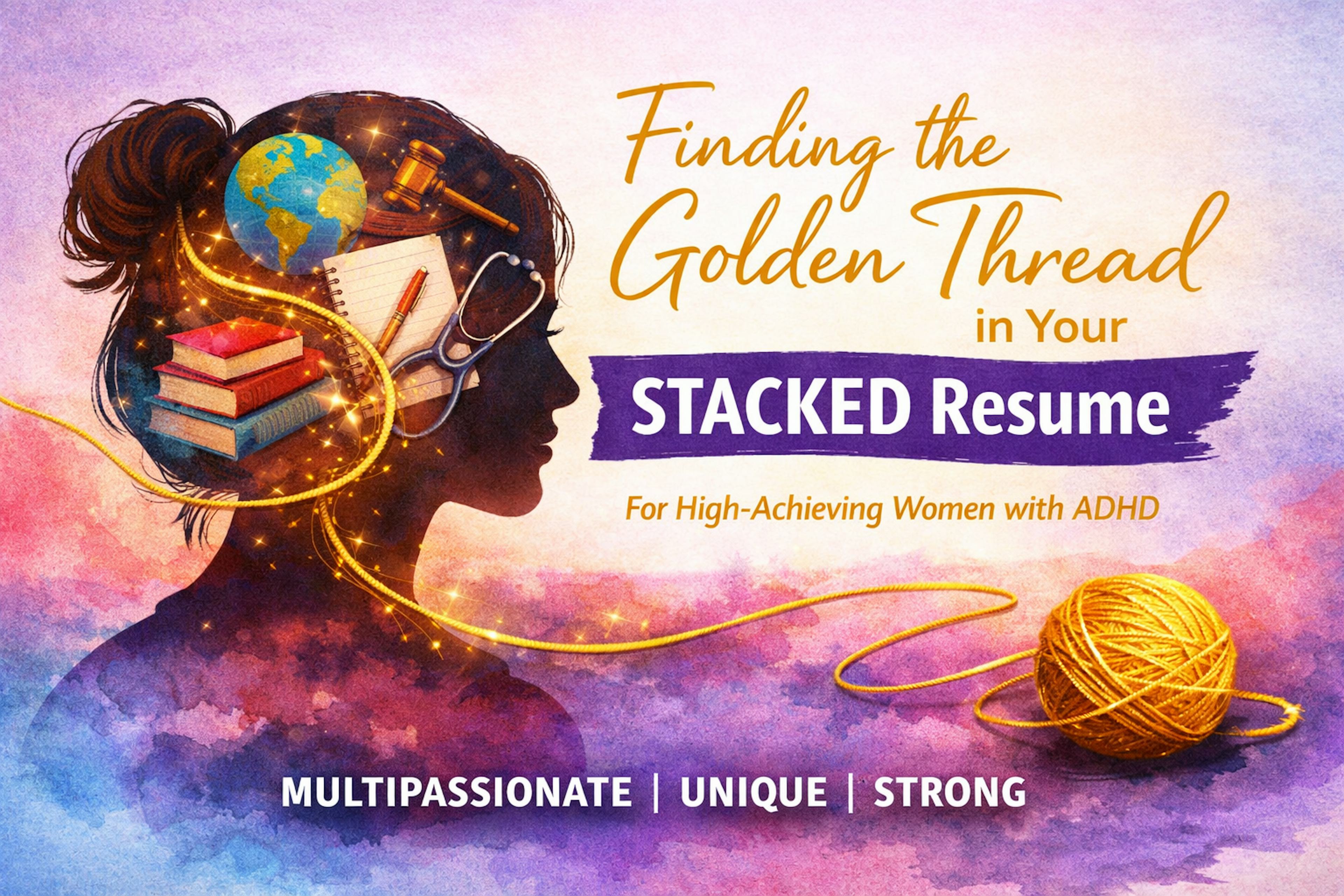 Finding a Golden Thread in Your Law School Resume (females with ADHD)