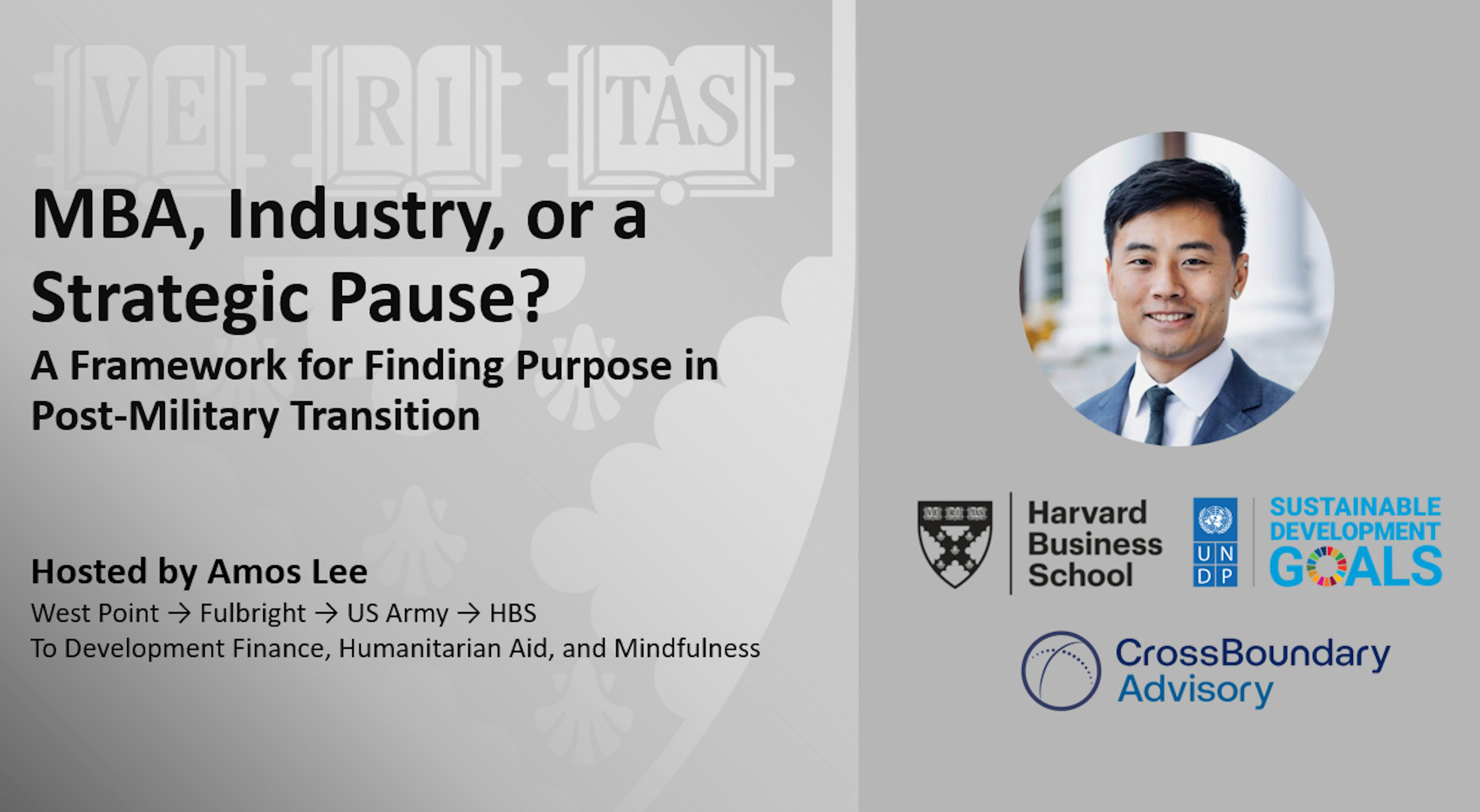MBA, Industry, or a Strategic Pause? A Framework for Post-Military Transition