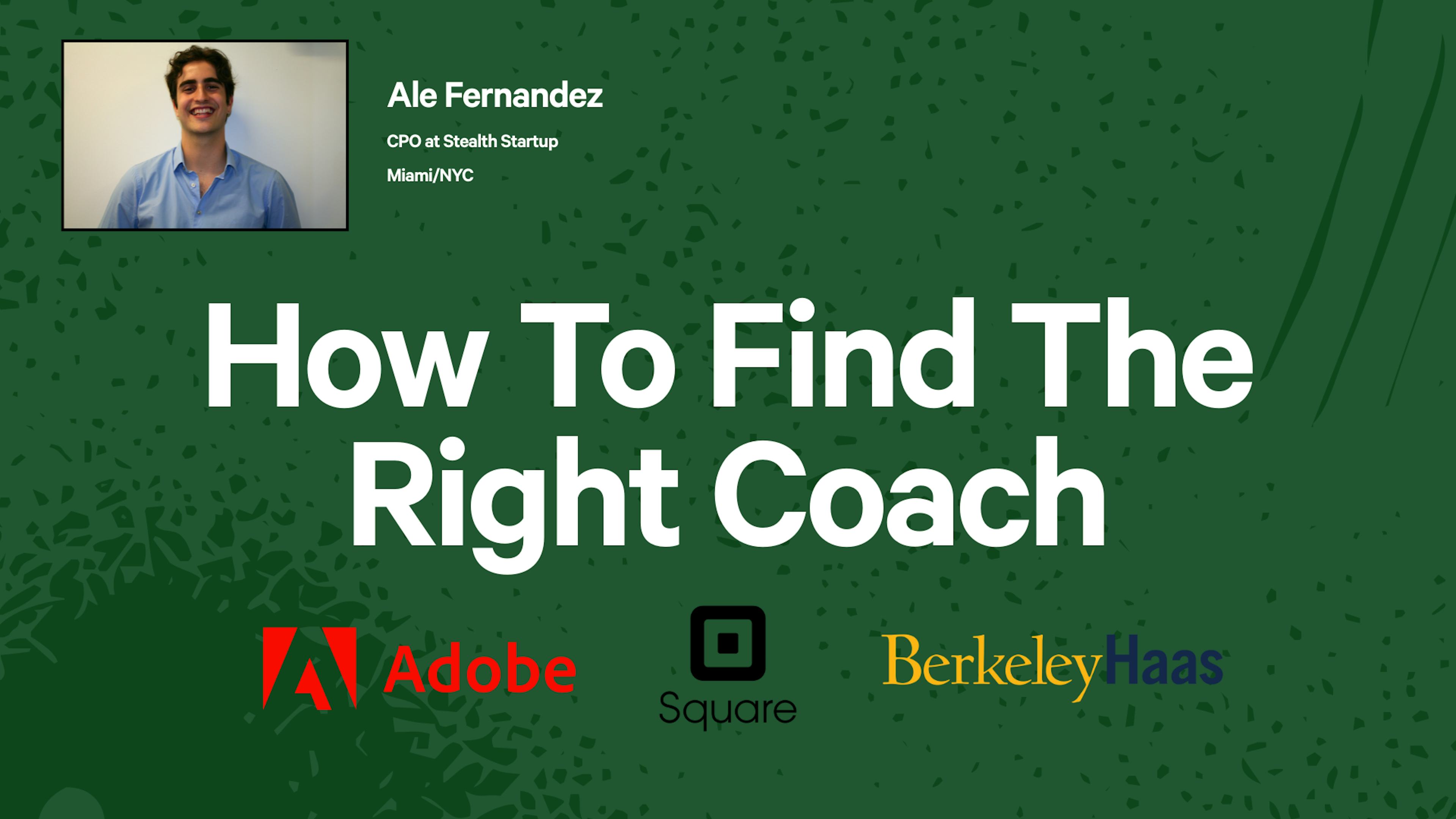 How To Find The Right Coach