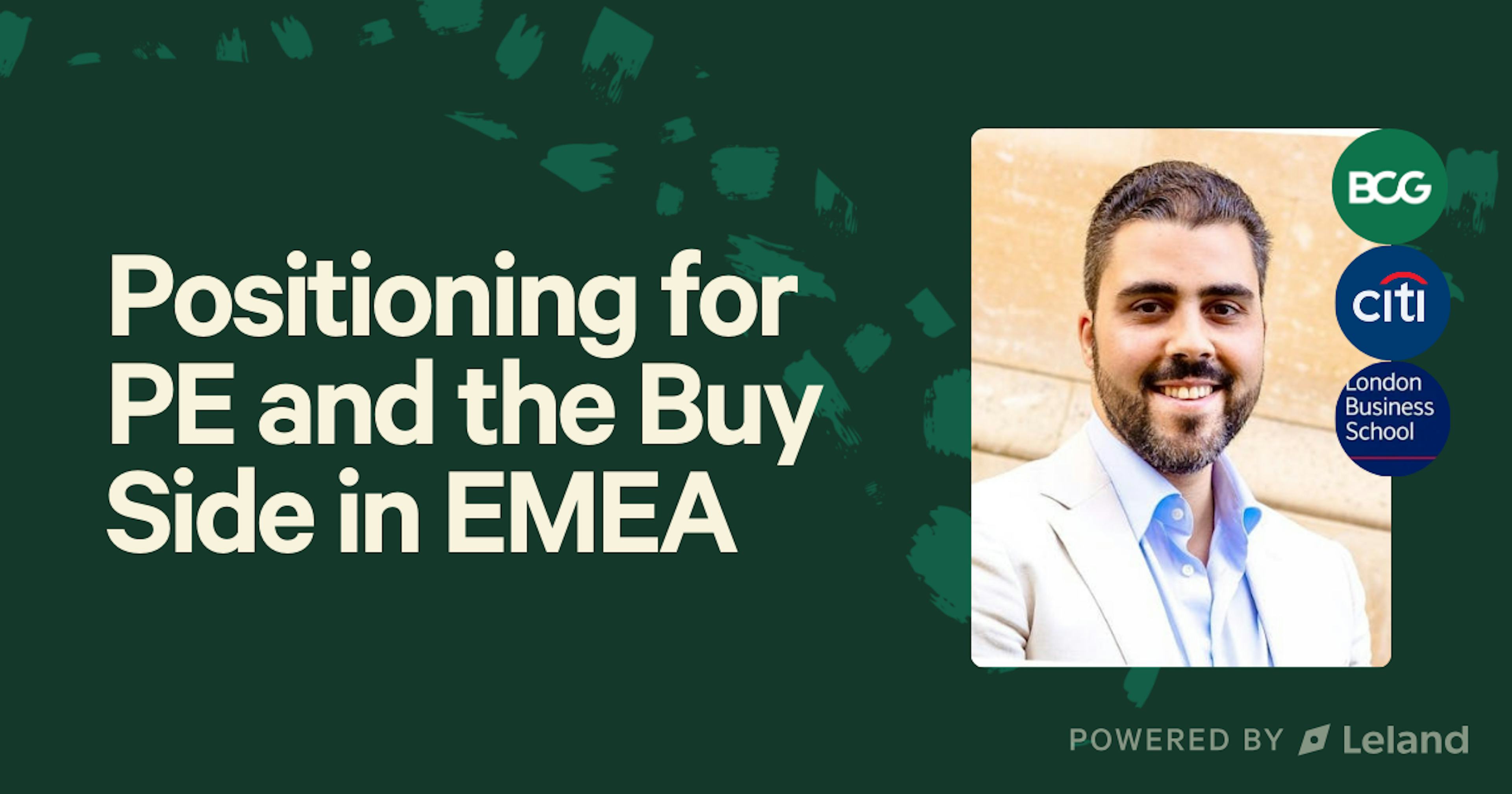 Positioning for PE and the Buy Side in EMEA