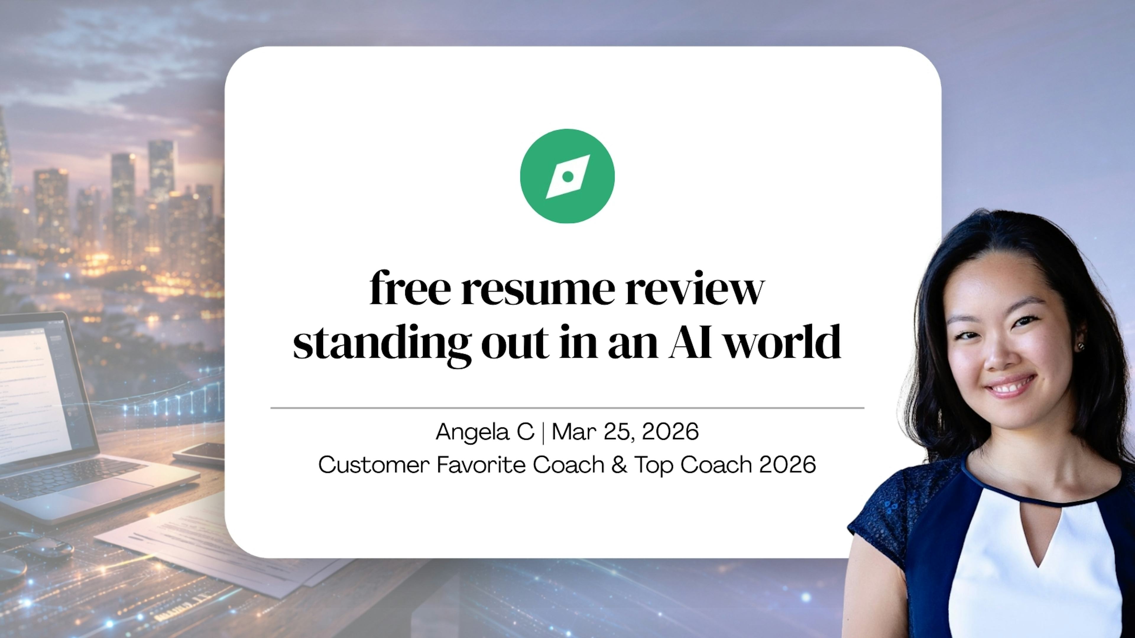 LIVE: Free Resume Review - Does Your Story Hold Up in an AI-Driven World?