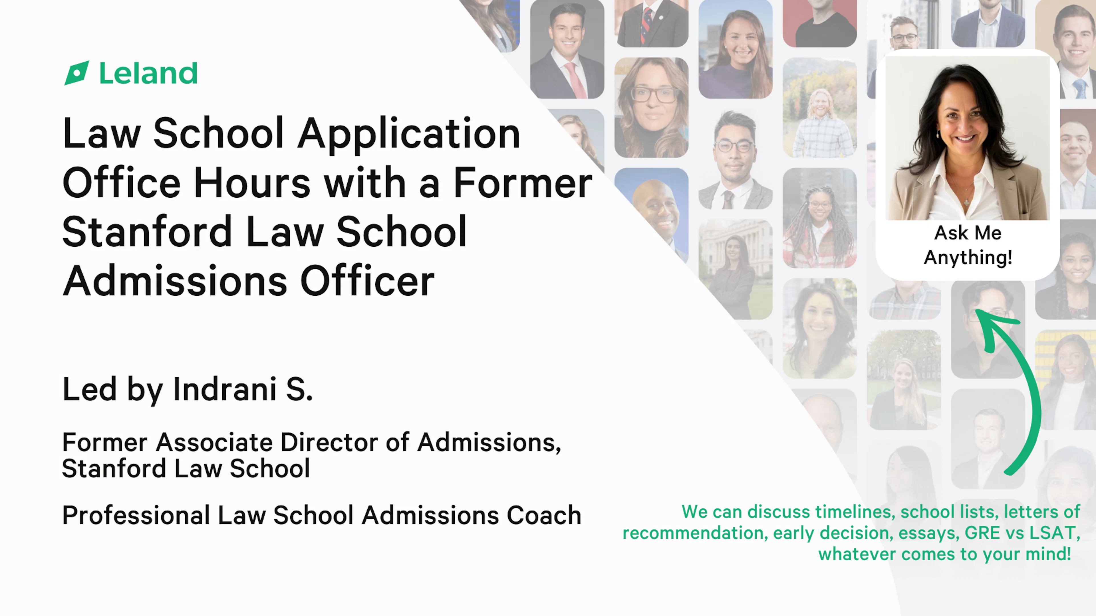 Law School App Office Hours with a Former Stanford Admissions Officer
