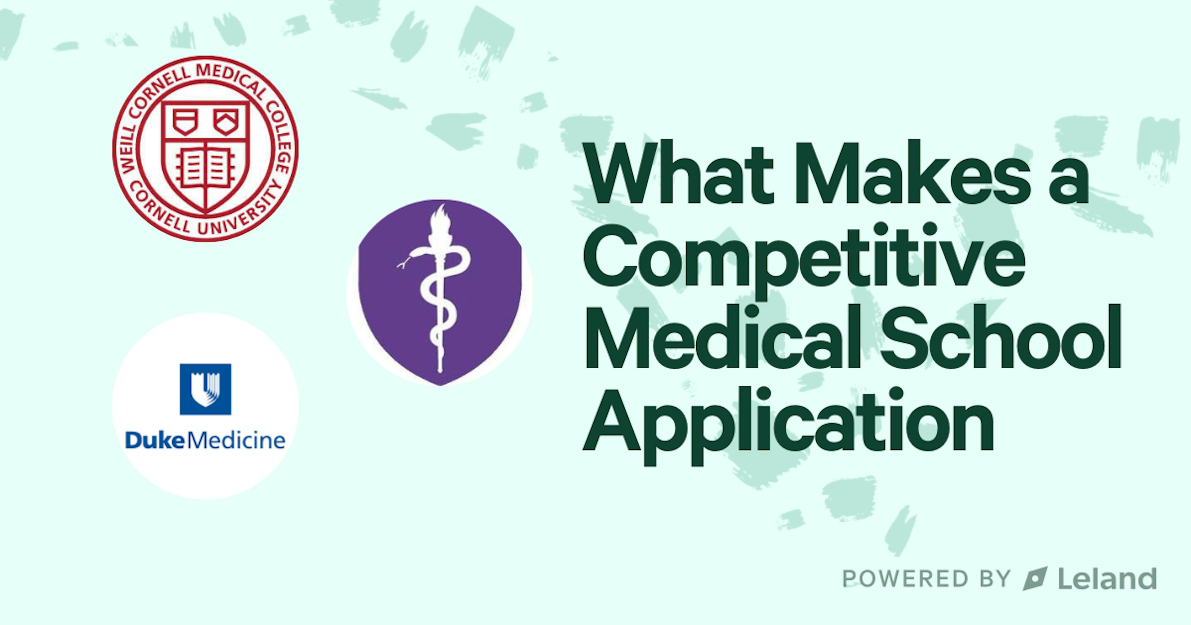 What Makes a Competitive Medical School Application