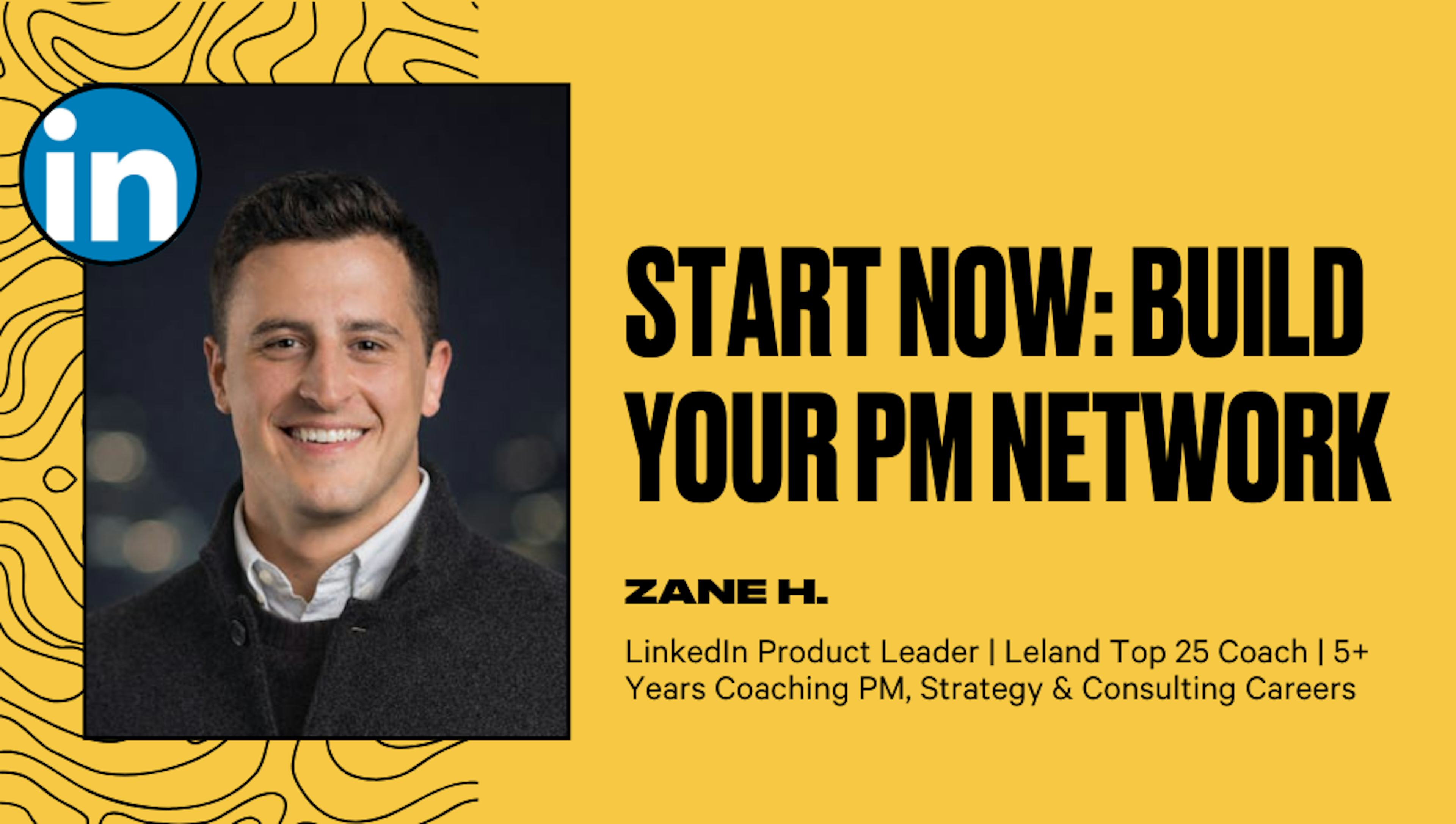 Start Now: Build Your PM Network