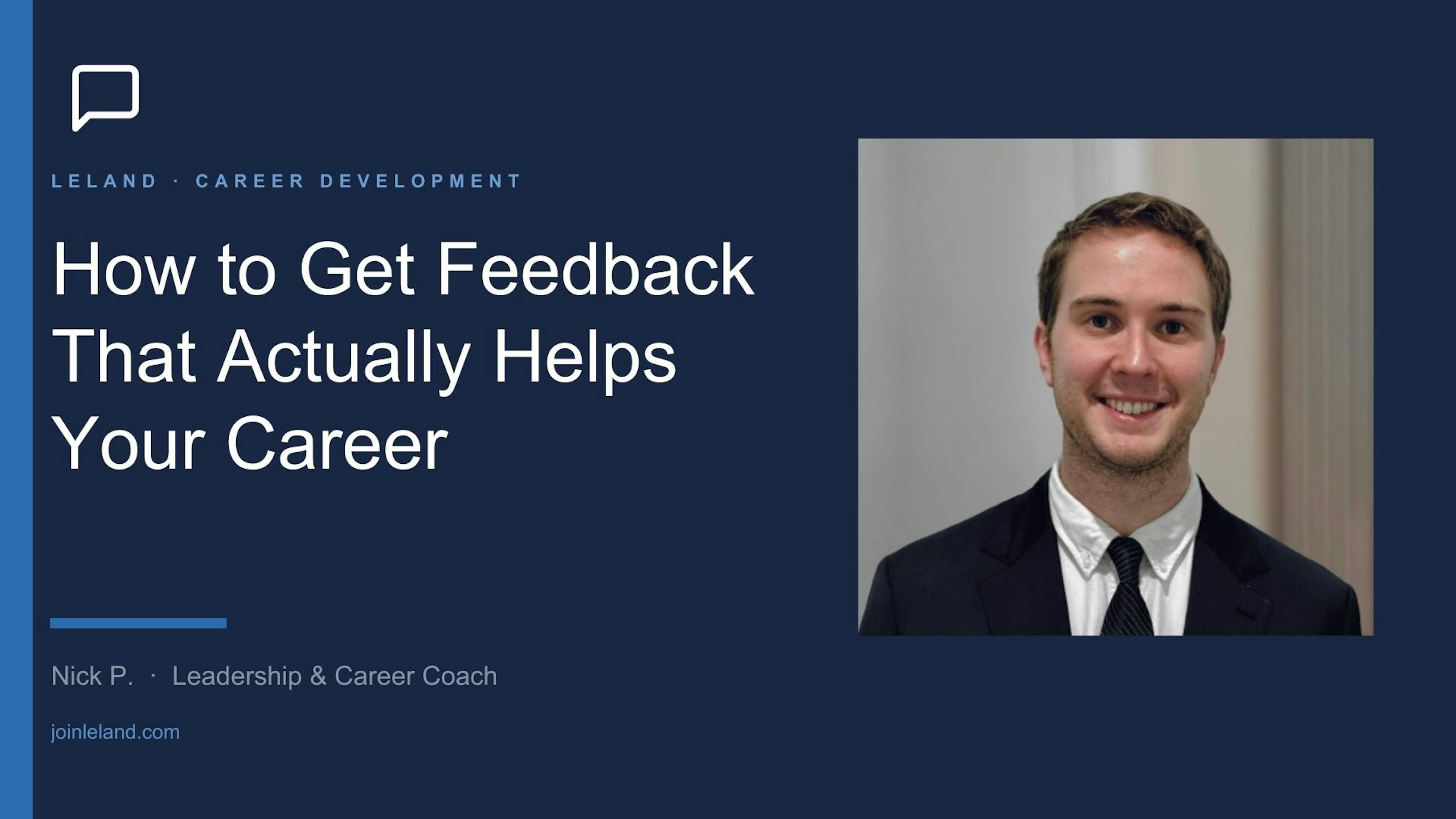How to Get Feedback That Actually Helps Your Career